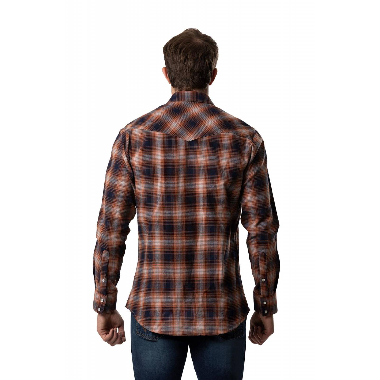 Camisa Vaquera Moderna Wrangler Manga larga Hombre 617 