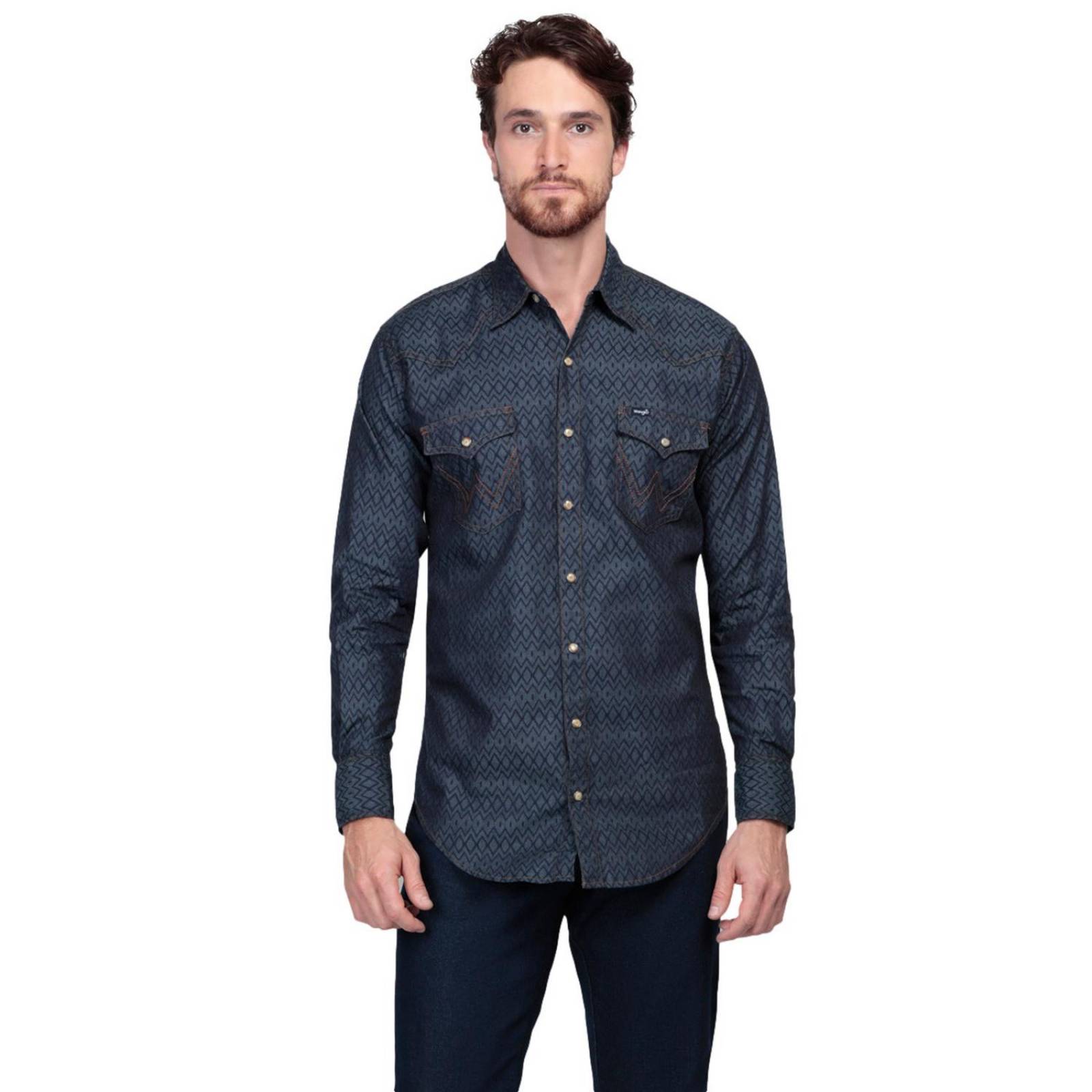 Camisa Vaquera Clásica Wrangler Manga larga Hombre 732 