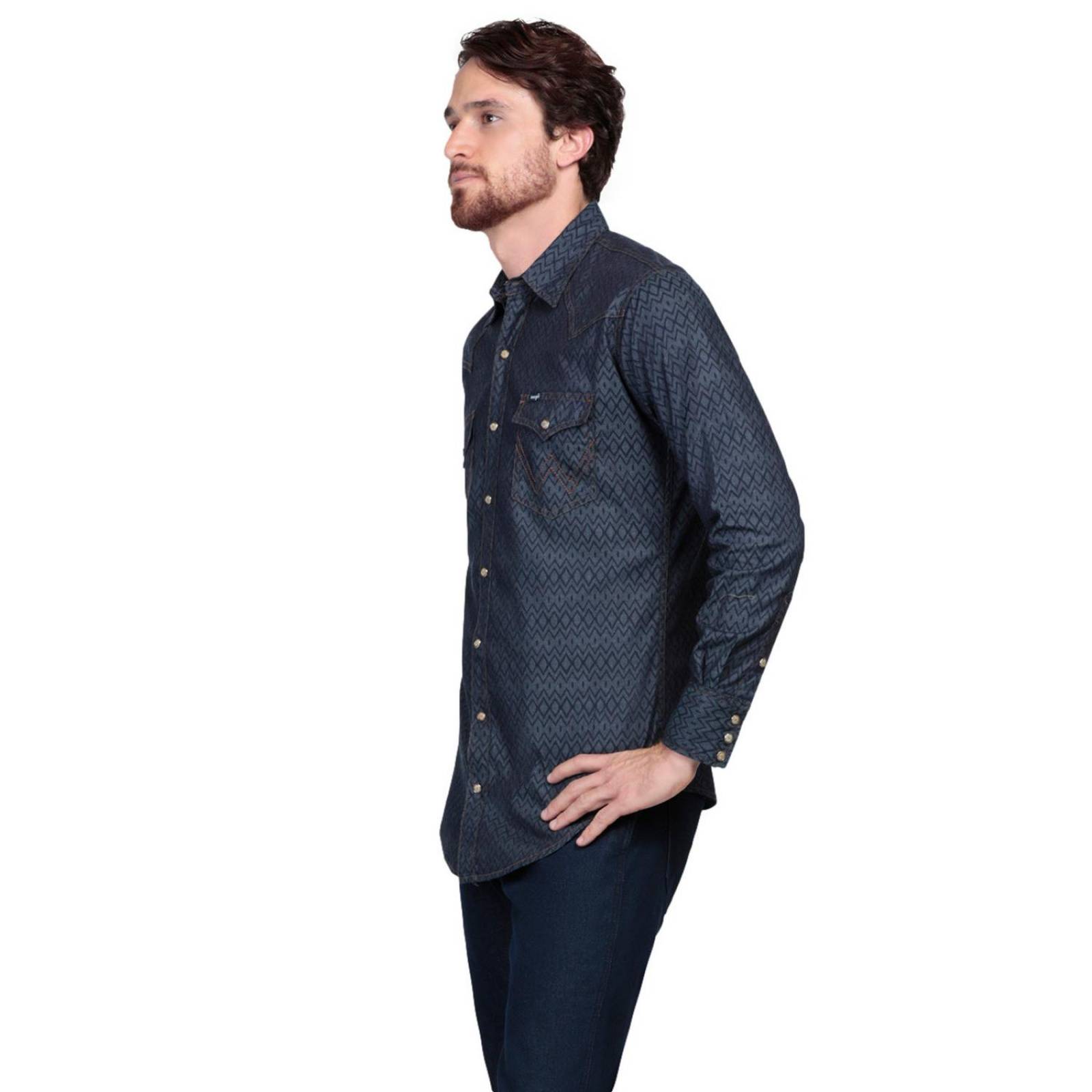 Camisa Vaquera Clásica Wrangler Manga larga Hombre 732 