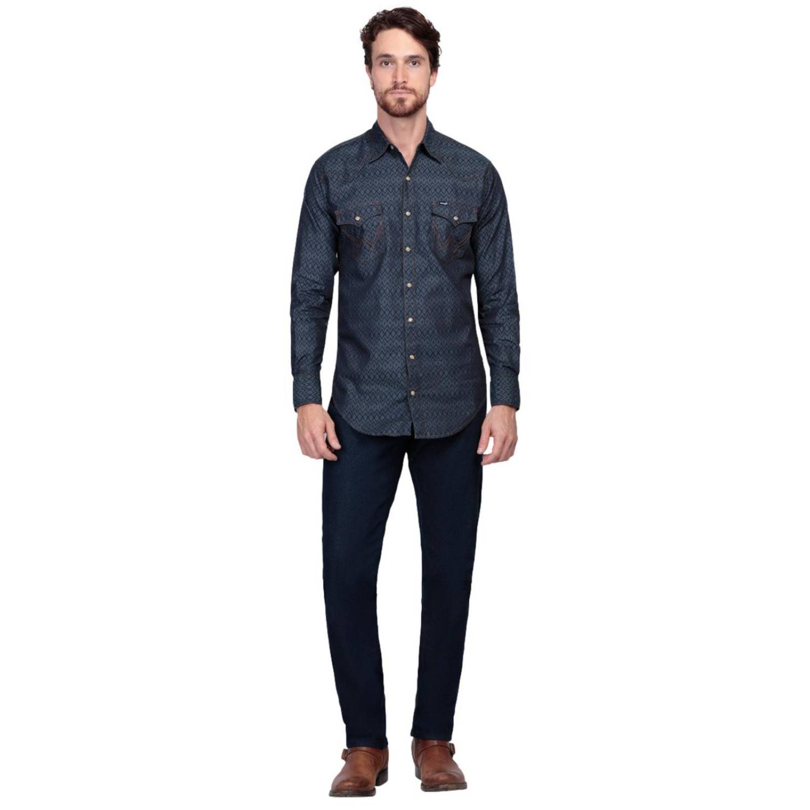 Camisa Vaquera Clásica Wrangler Manga larga Hombre 732 