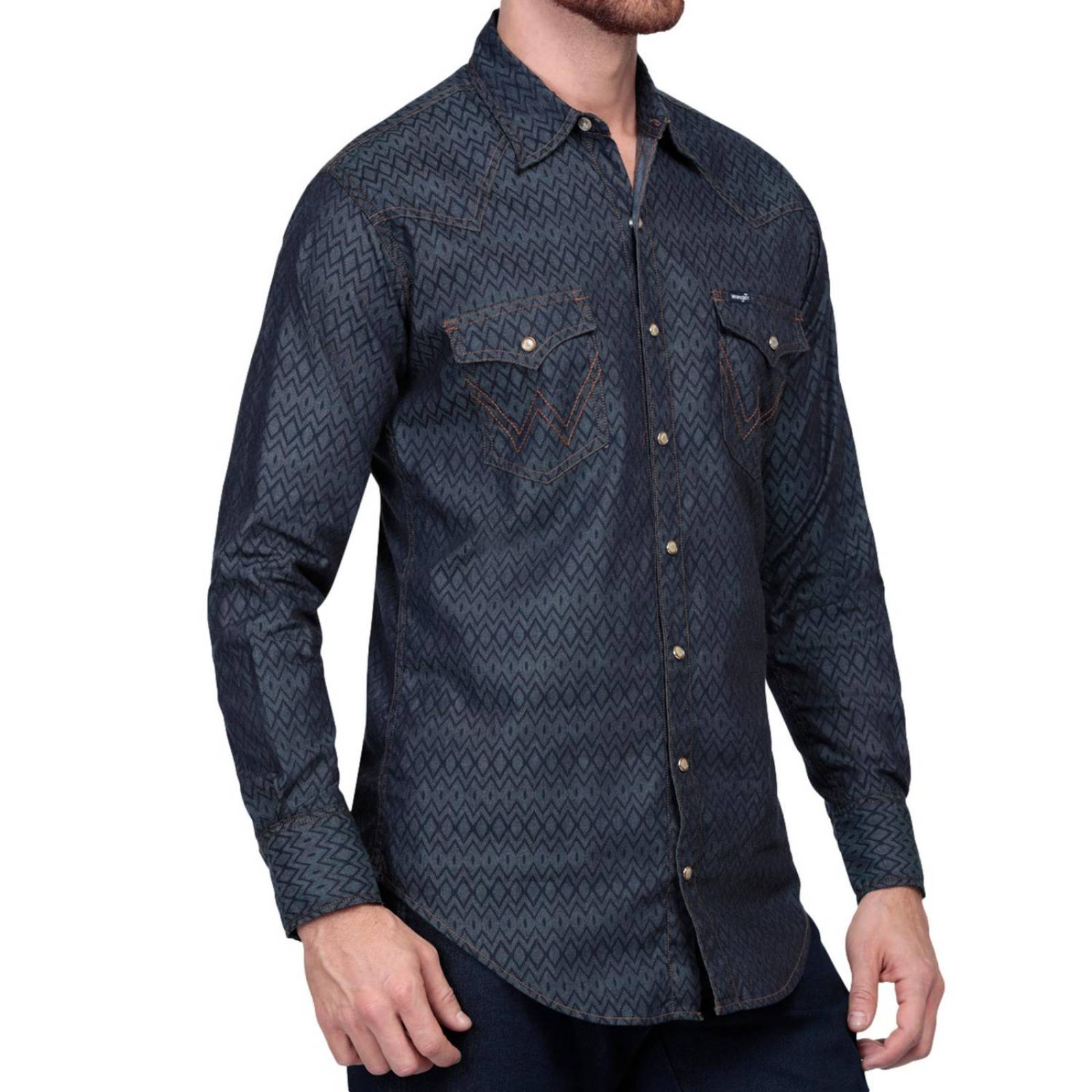 Camisa Vaquera Clásica Wrangler Manga larga Hombre 732 