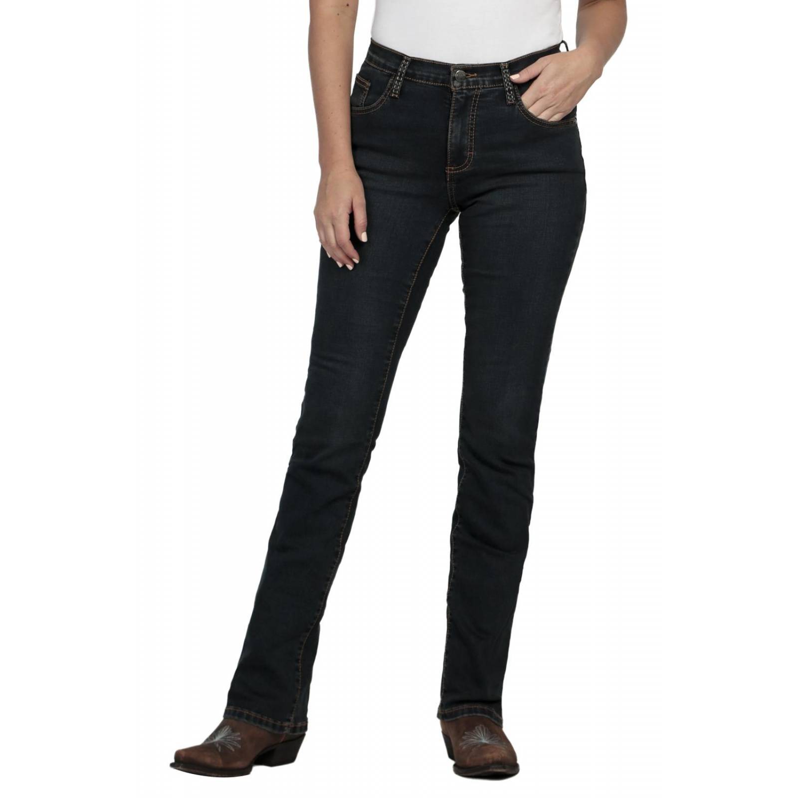 Pantalon Jeans Vaquero Cintura Alta Wrangler Mujer W01