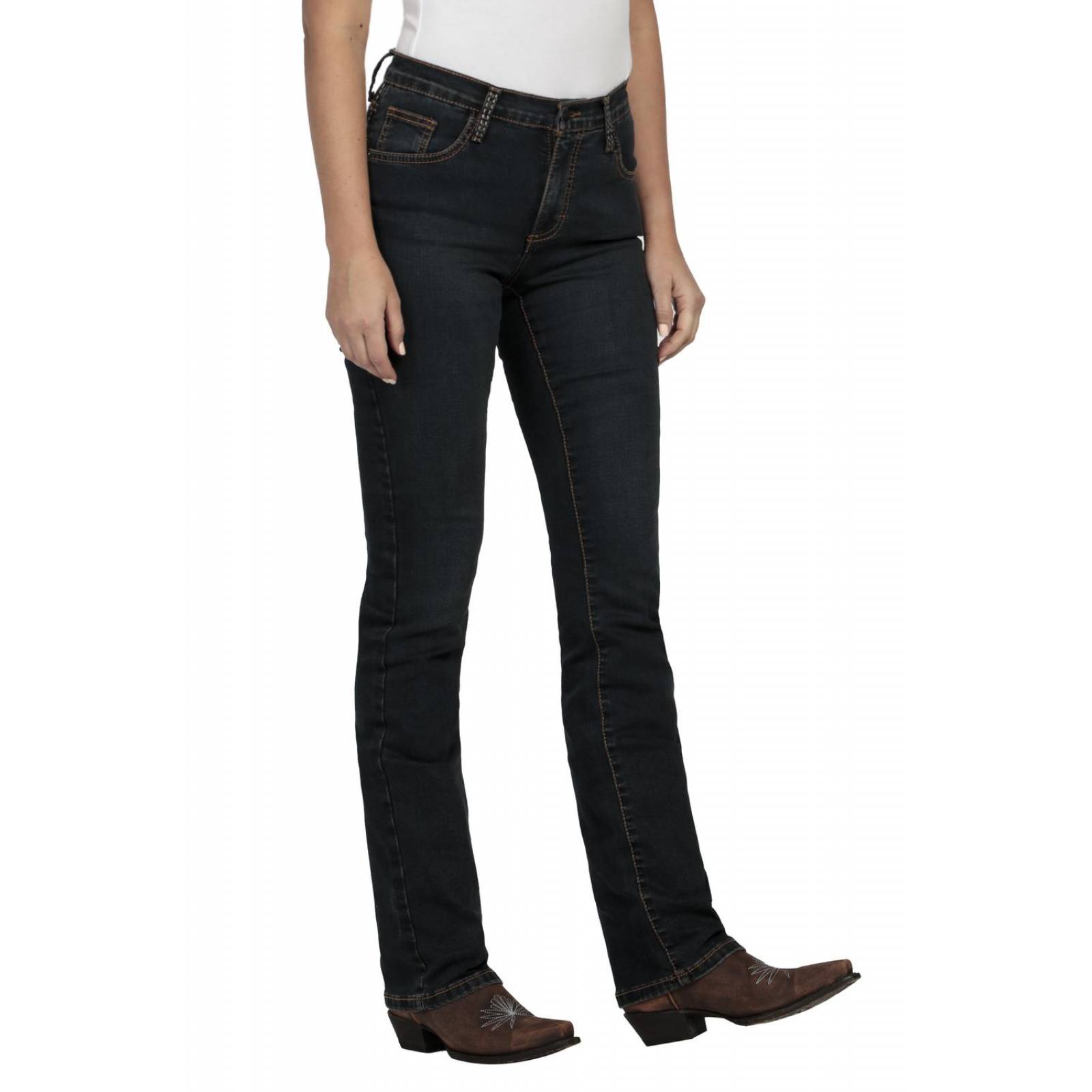 Pantalon Jeans Vaquero Cintura Alta Wrangler Mujer W01