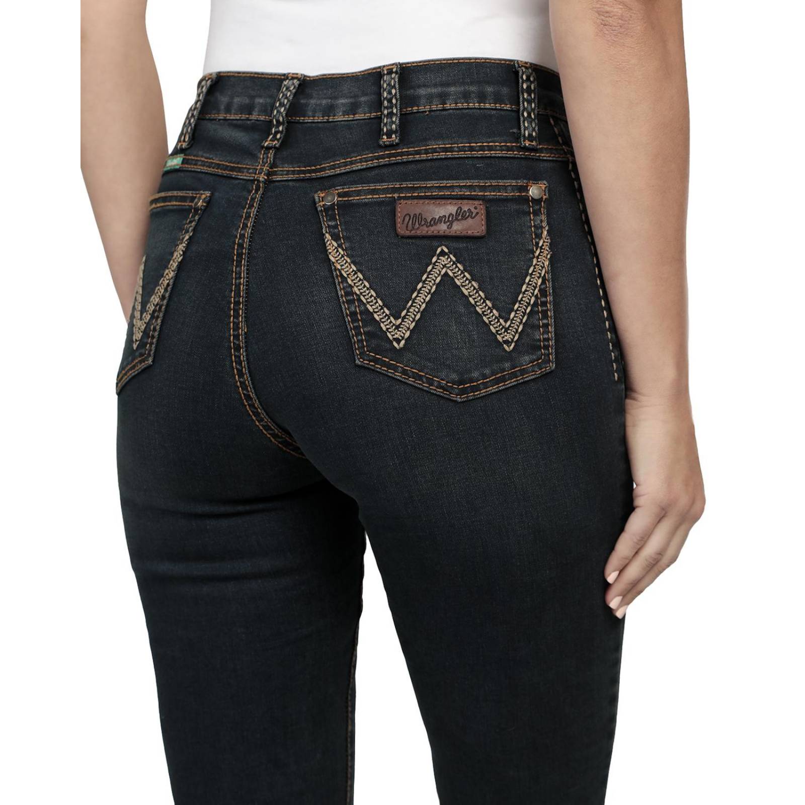 Pantalon Jeans Vaquero Cintura Alta Wrangler Mujer W01