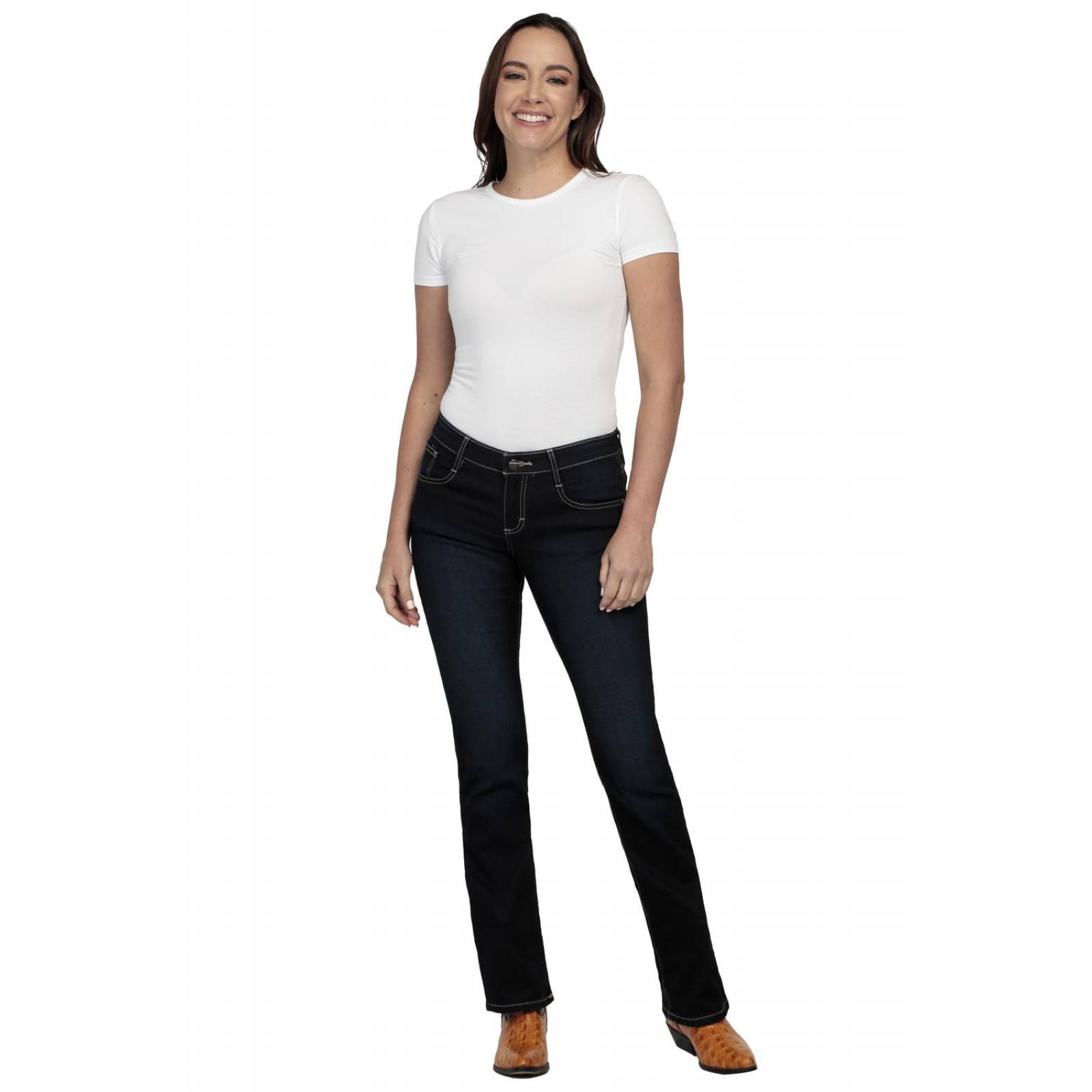 Pantalon Jeans Vaquero Cintura Baja Wrangler Mujer W05 