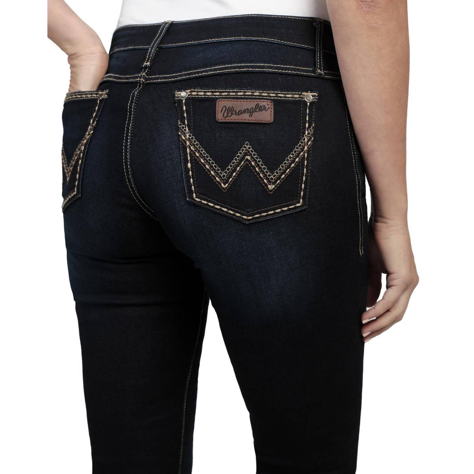 Pantalon Jeans Vaquero Cintura Baja Wrangler Mujer W05 