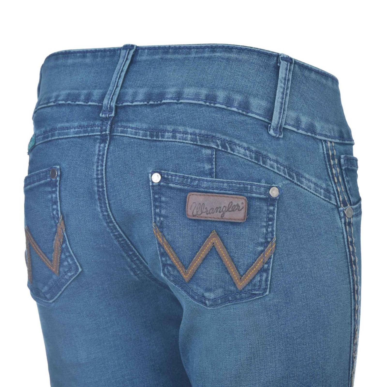 Pantalon Jeans Vaquero Wrangler Mujer Cintura Baja RO41 