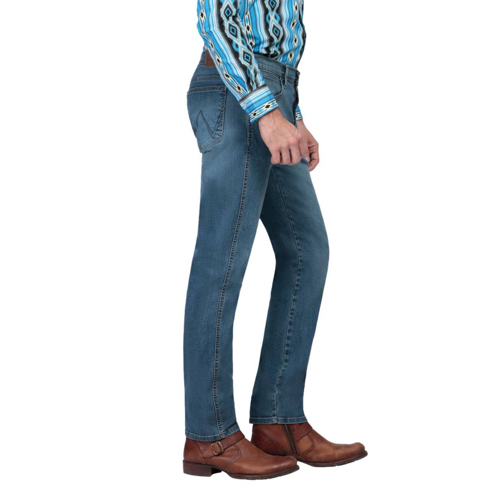 Pantalón Jeans Vaquero Slim Wrangler Hombre 372 Color Azul