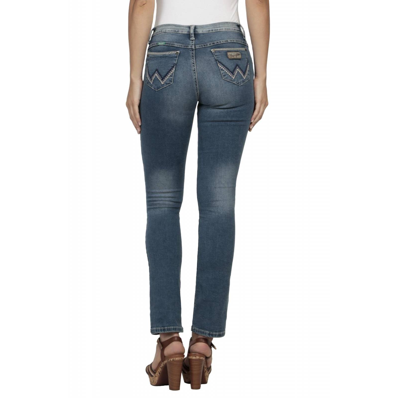 Pantalon Jeans Vaquero Slim Fit Wrangler Mujer W05 