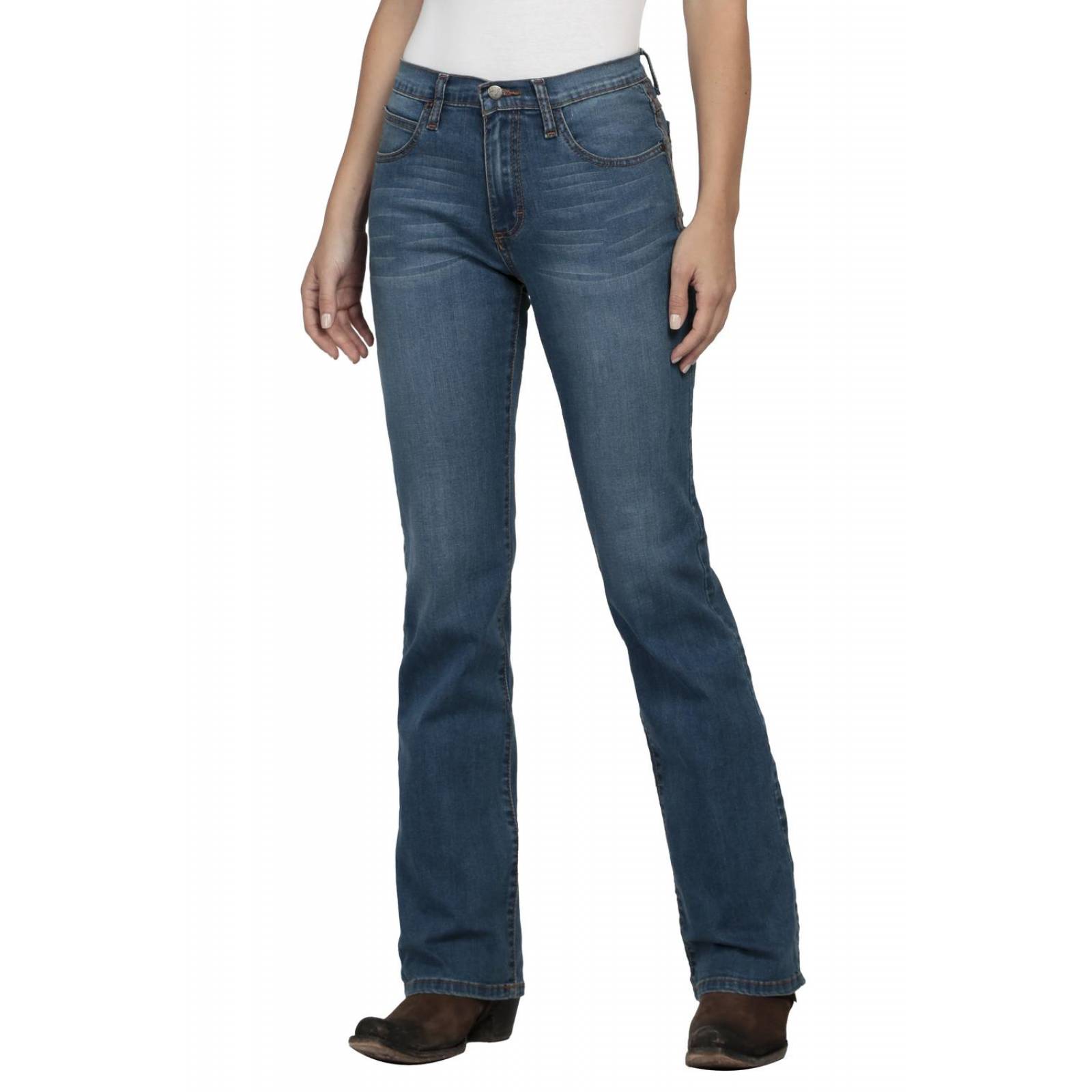 Pantalon Jeans Vaquero Cintura Alta Wrangler Mujer W07 