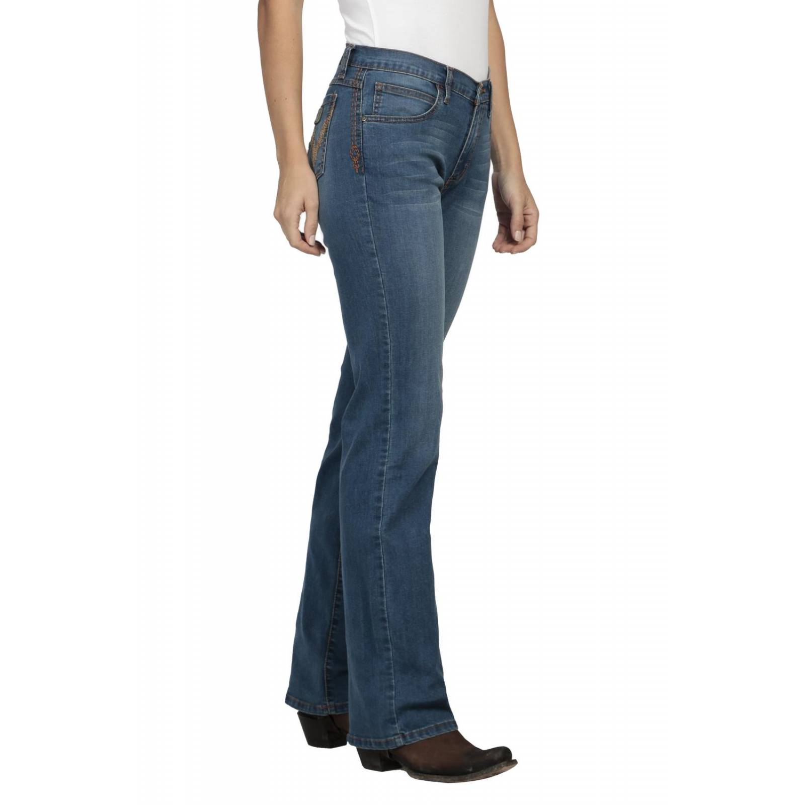 Pantalon Jeans Vaquero Cintura Alta Wrangler Mujer W07 