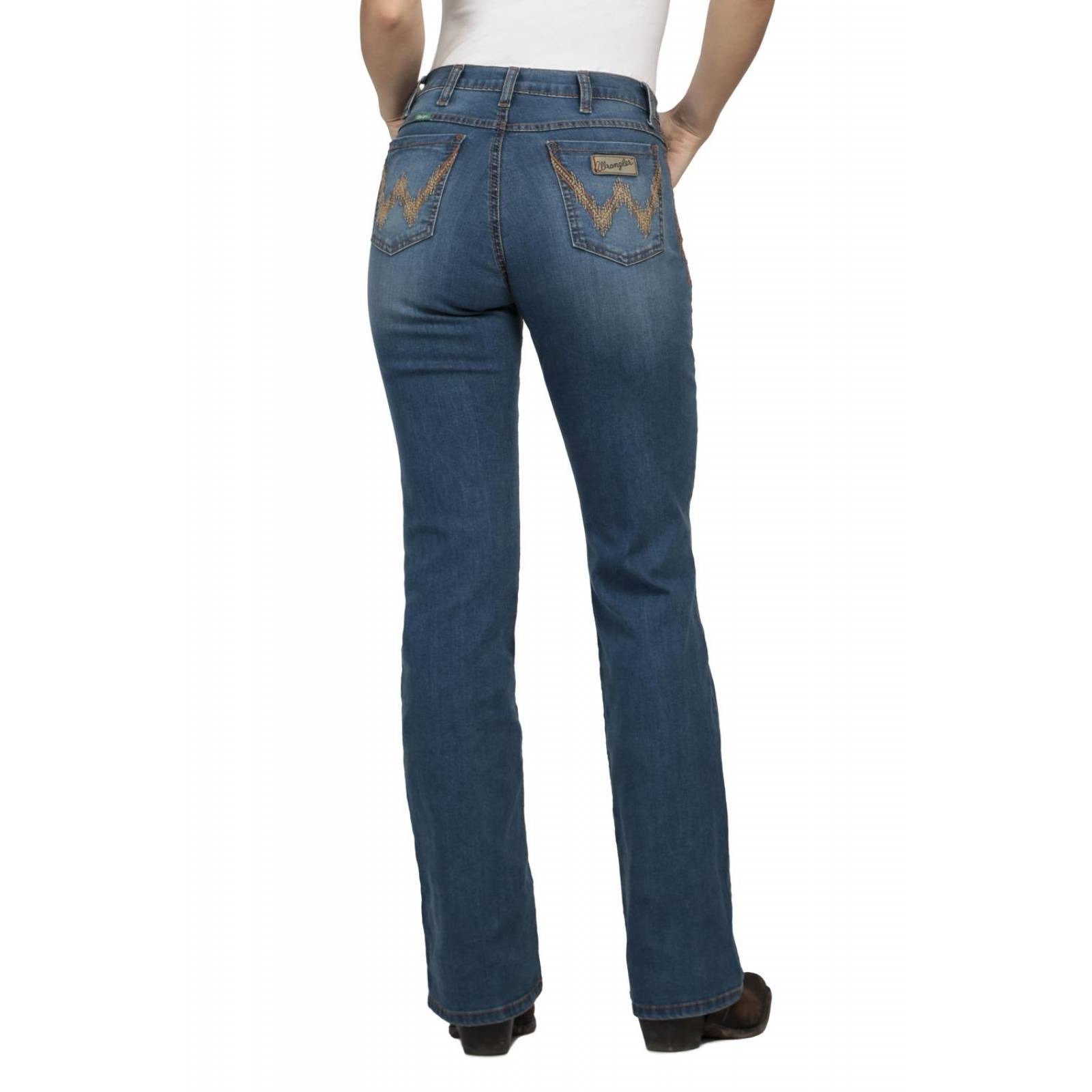 Pantalon Jeans Vaquero Cintura Alta Wrangler Mujer W07 