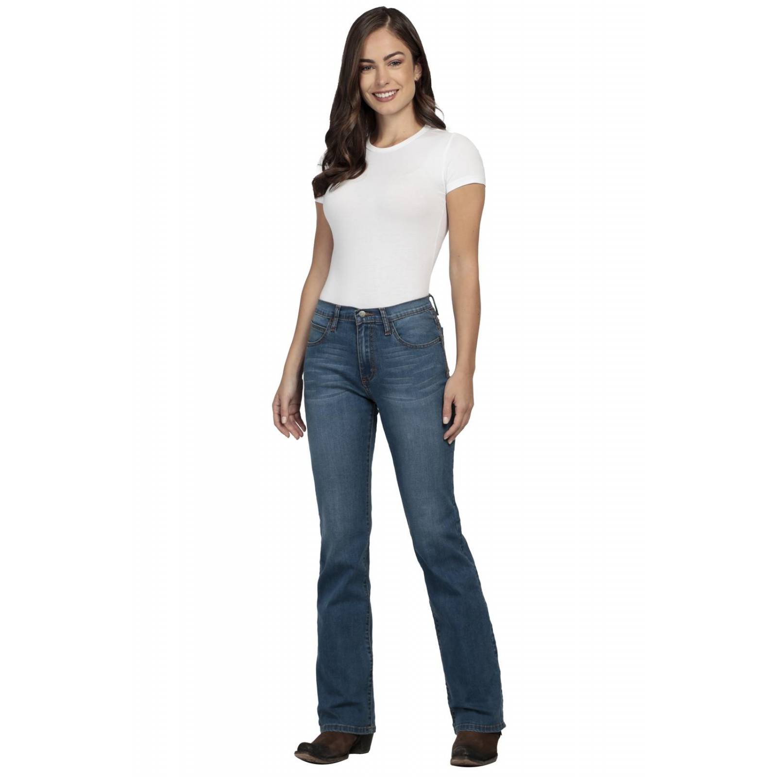 Pantalon Jeans Vaquero Cintura Alta Wrangler Mujer W07 