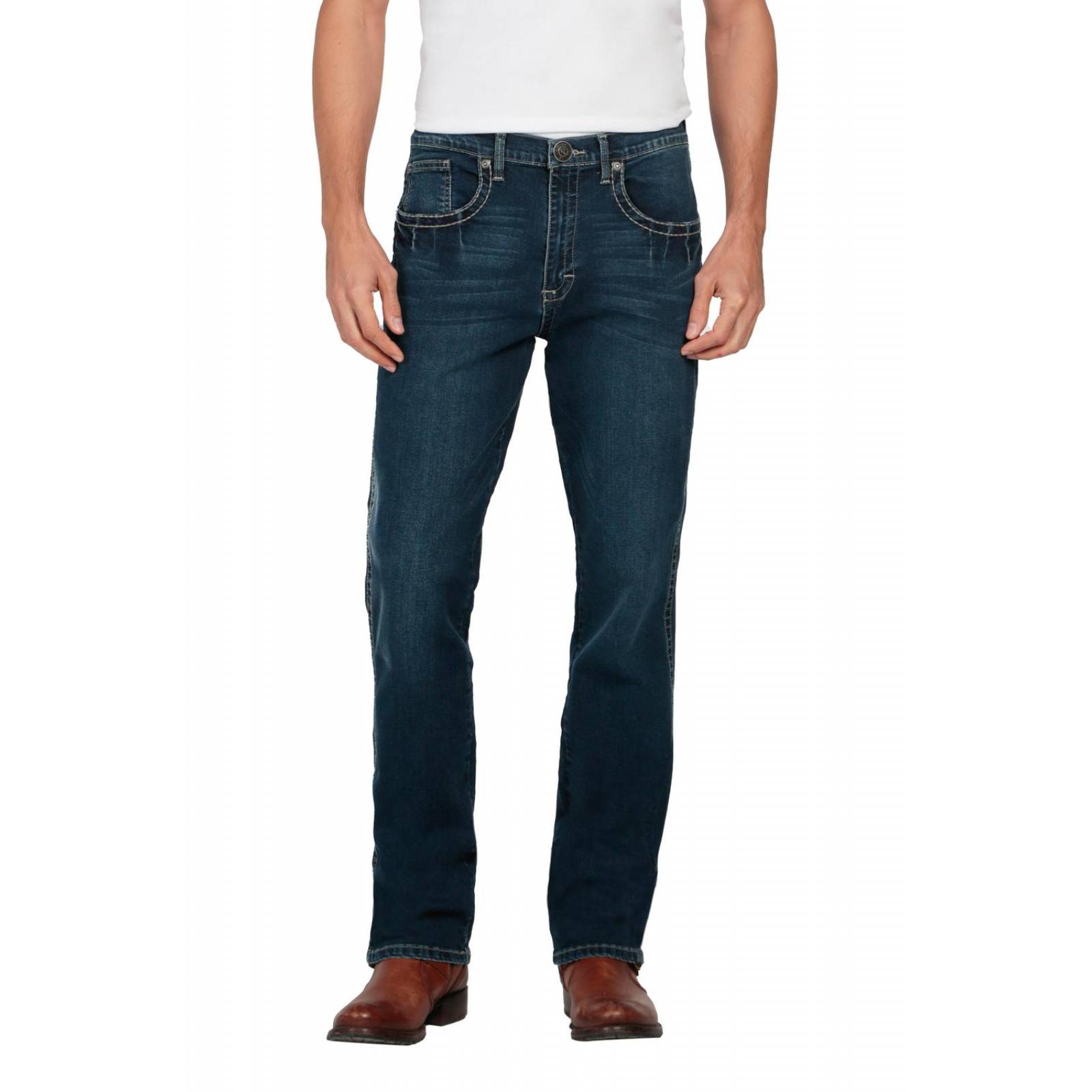 Pantalon Jeans Vaquero Slim Fit Wrangler Hombre W01 