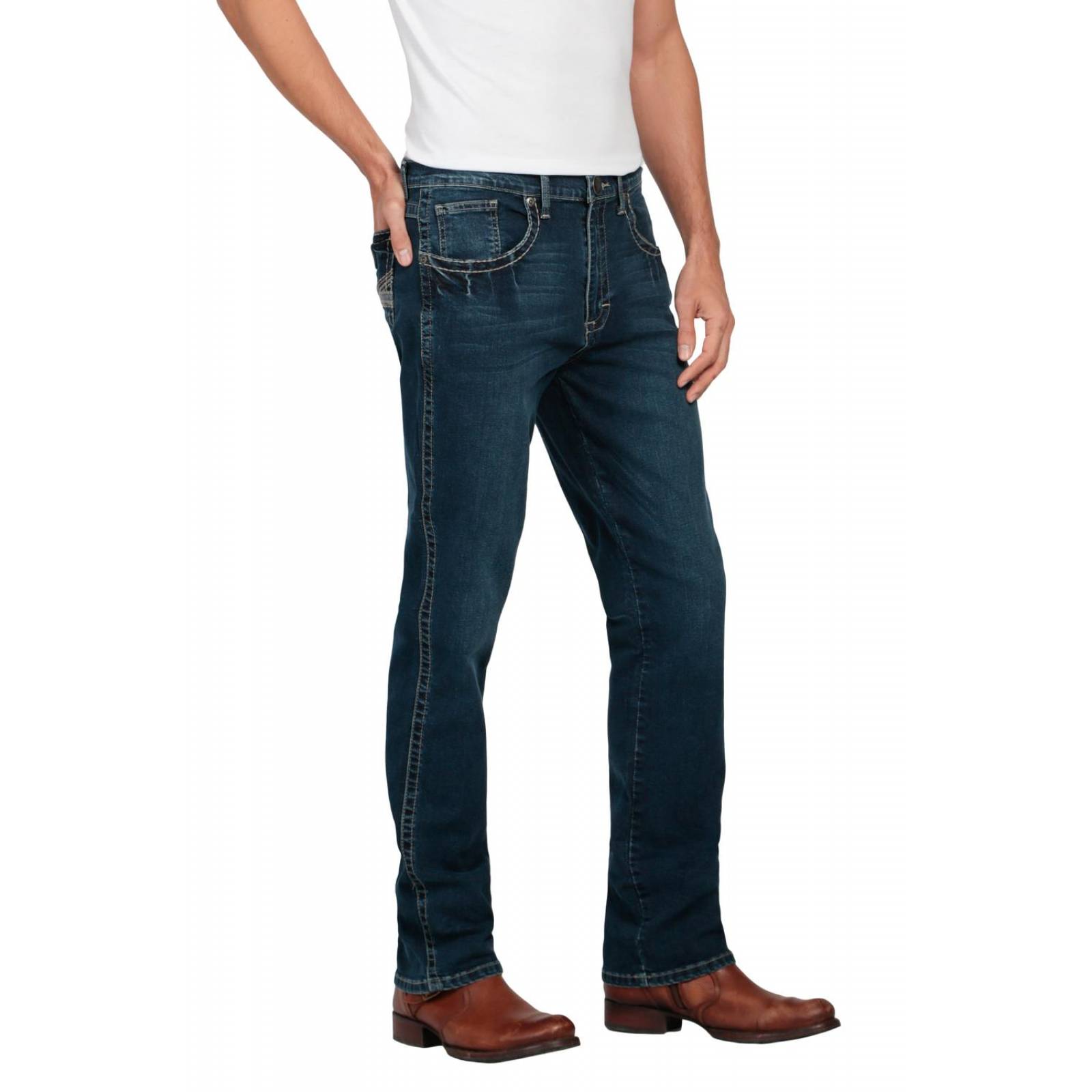 Pantalon Jeans Vaquero Slim Fit Wrangler Hombre W01 