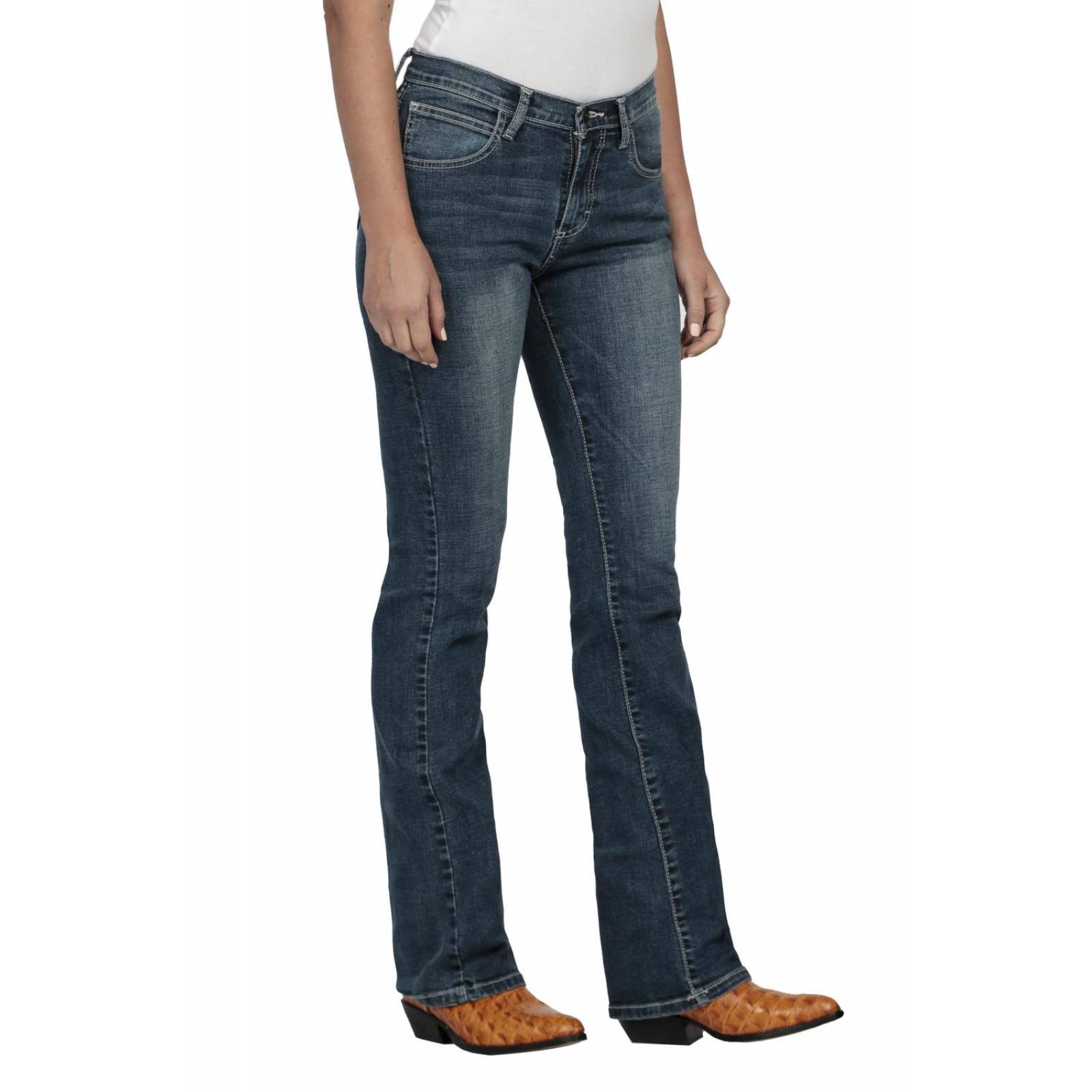Pantalon Jeans Vaquero Wrangler Mujer Cintura Alta Ro42