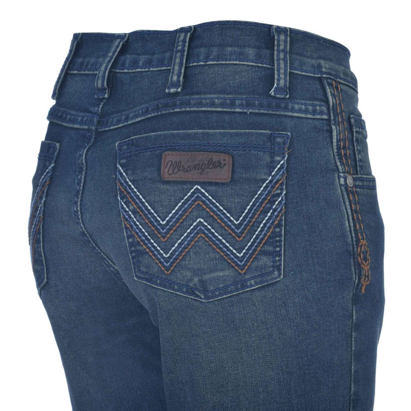 Pantalon Jeans Vaquero Wrangler Mujer Cintura Alta RO41 