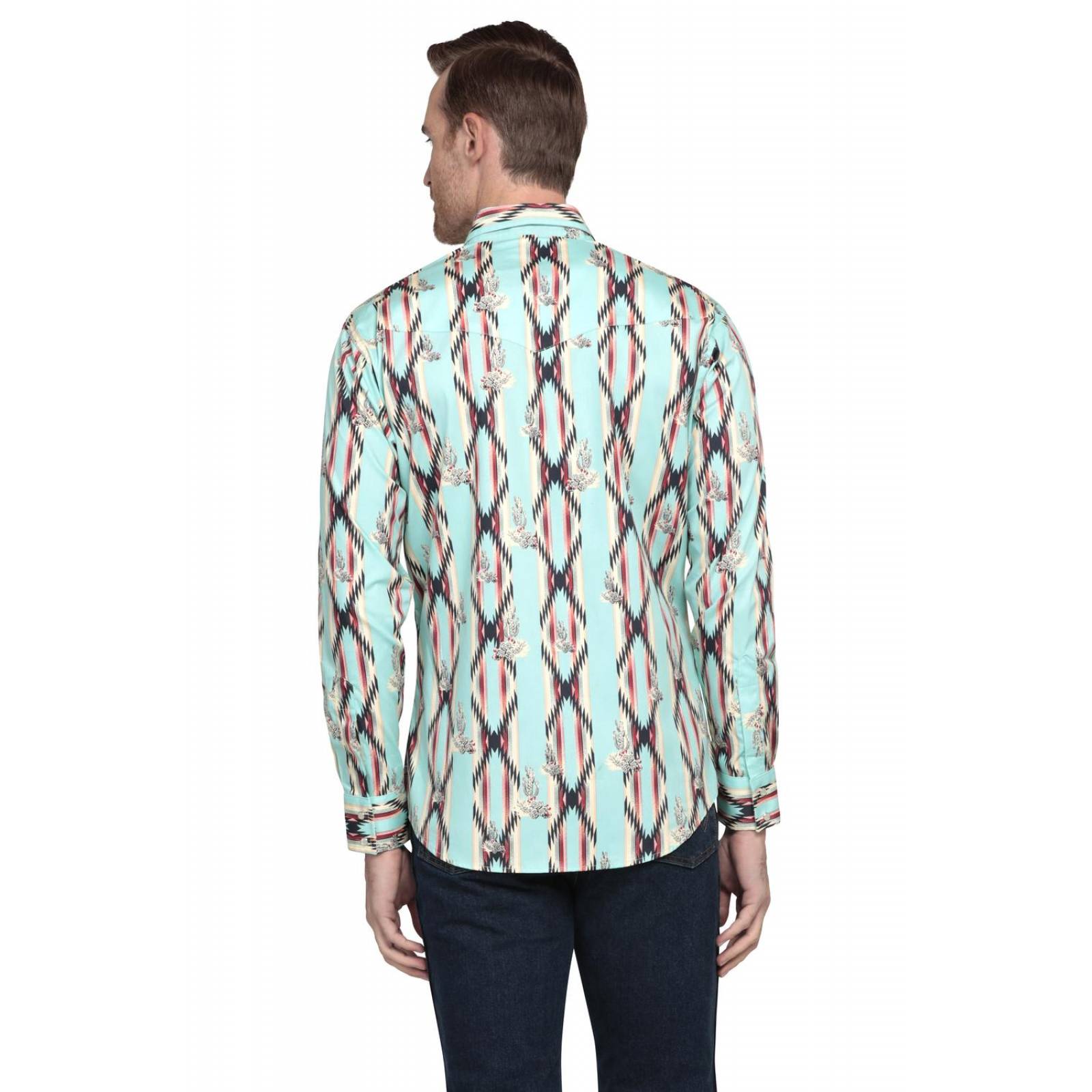 Camisa Vaquera Wrangler Hombre Checotah W04 