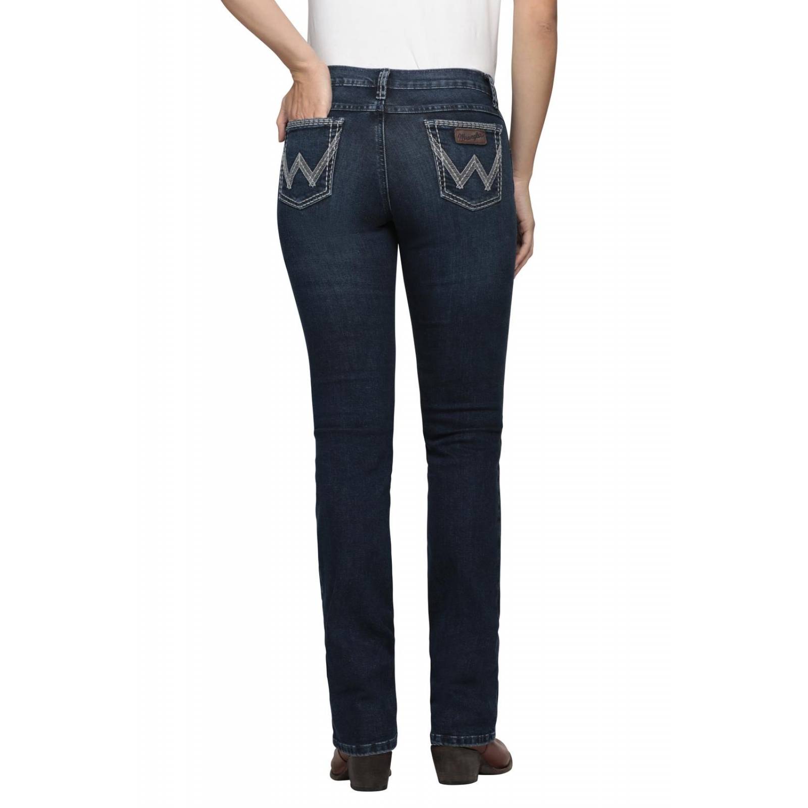 Pantalon Jeans Vaquero Cintura Baja Wrangler Mujer W01 