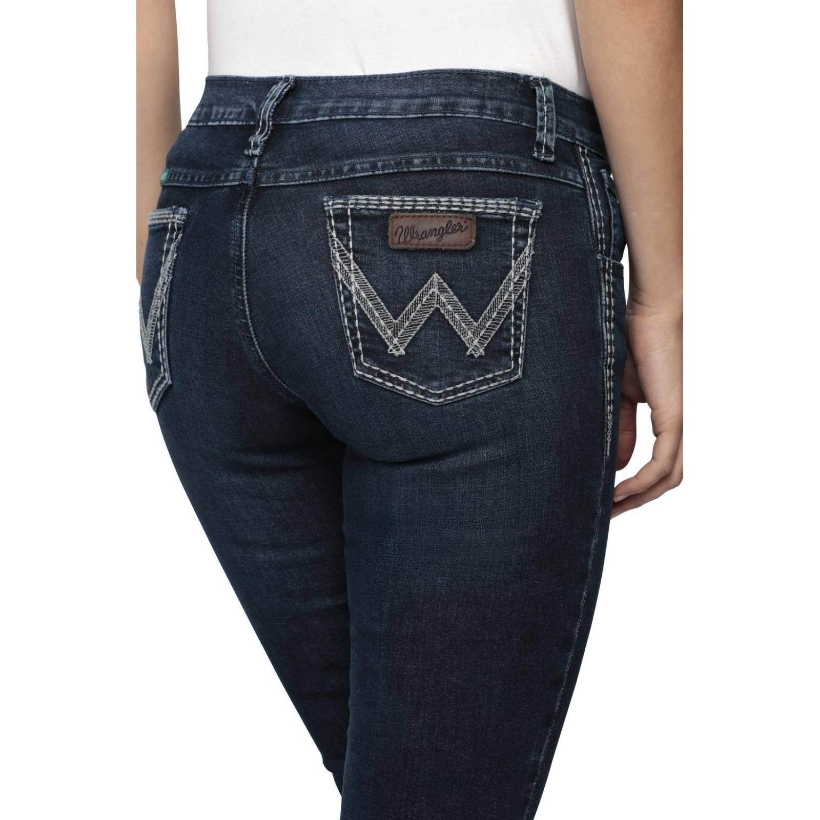 Pantalon Jeans Vaquero Cintura Baja Wrangler Mujer W01 