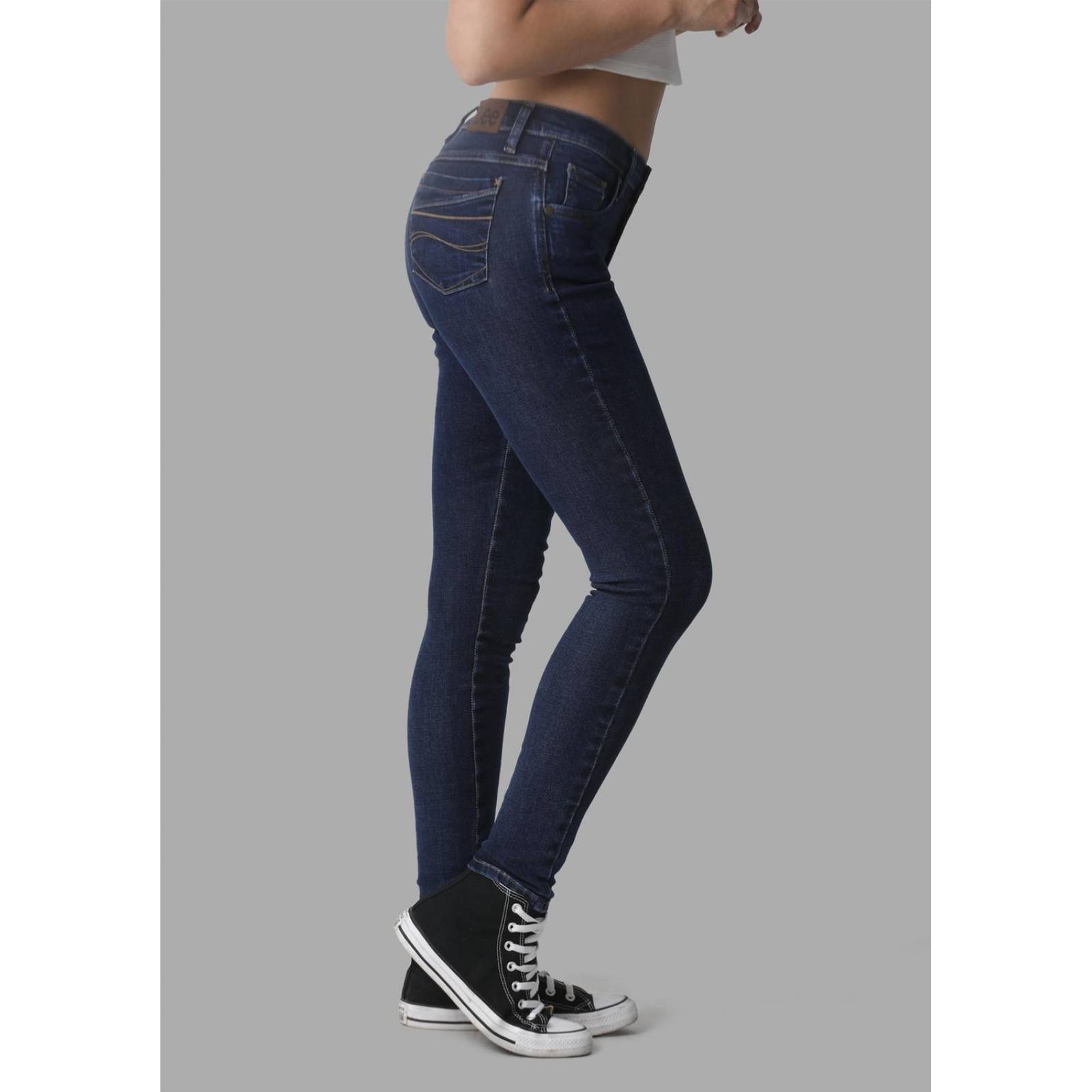 Pantalon Jeans Skinny Cintura Alta Lee Mujer 242 