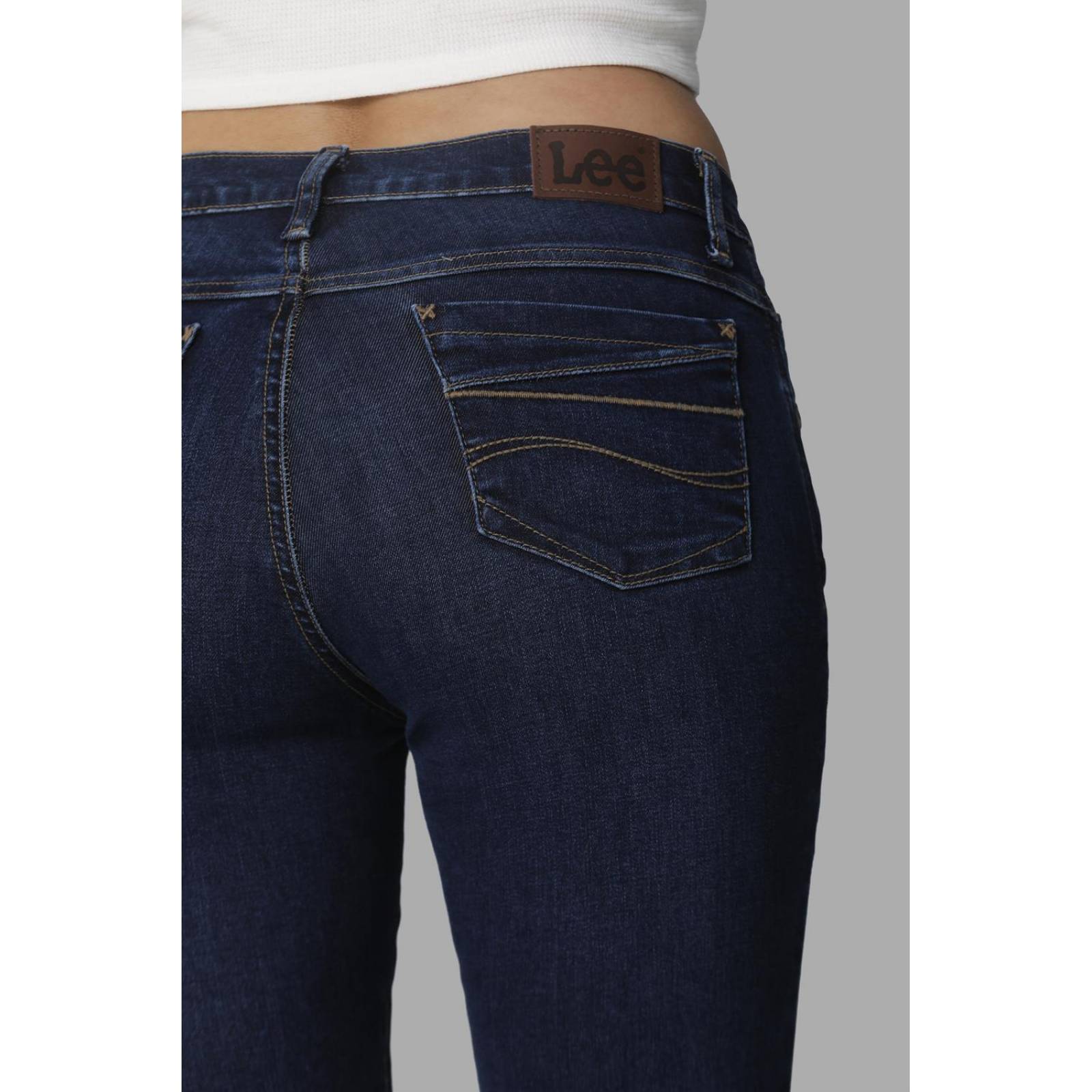 Pantalon Jeans Skinny Cintura Alta Lee Mujer 242 