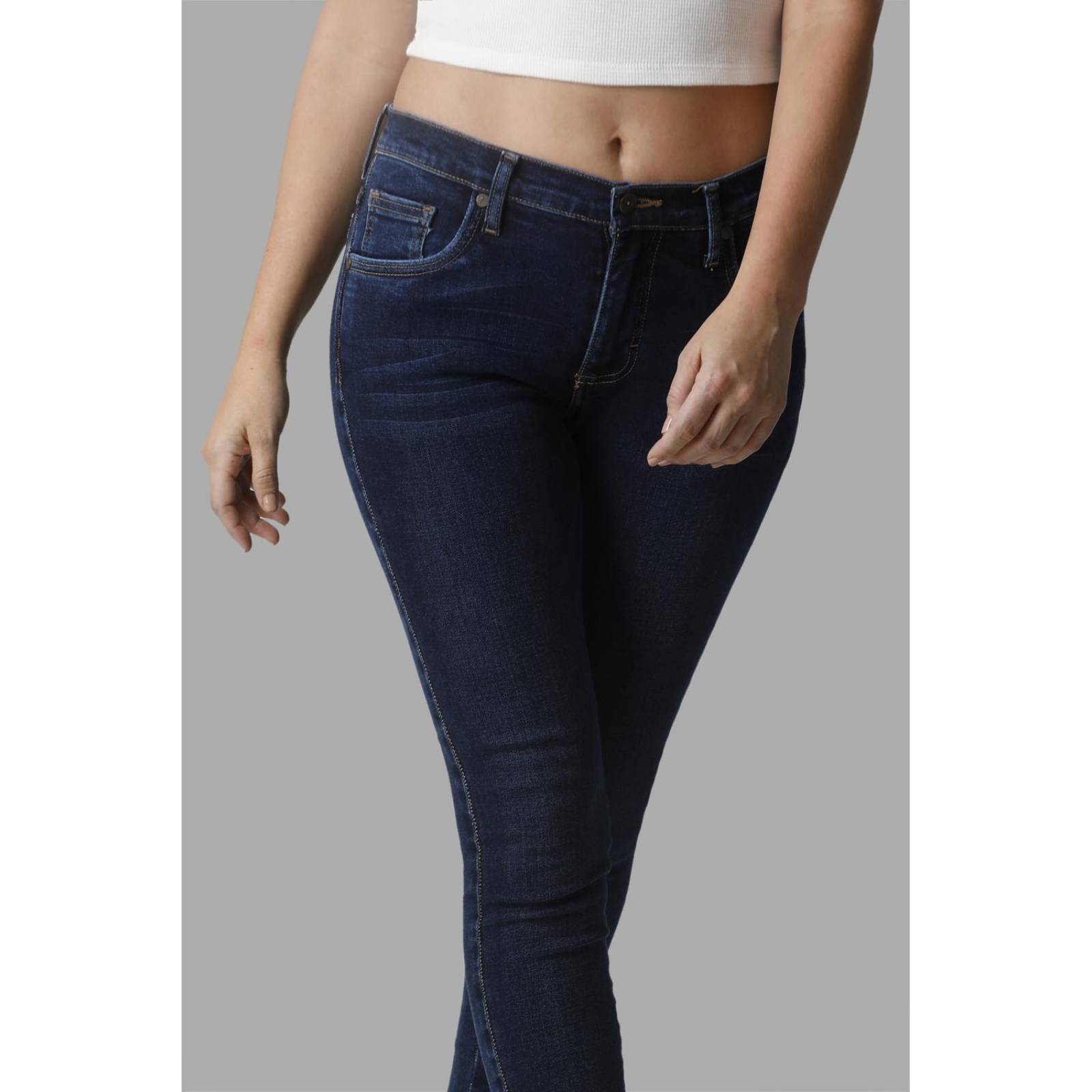 Pantalon Jeans Skinny Cintura Alta Lee Mujer 242 