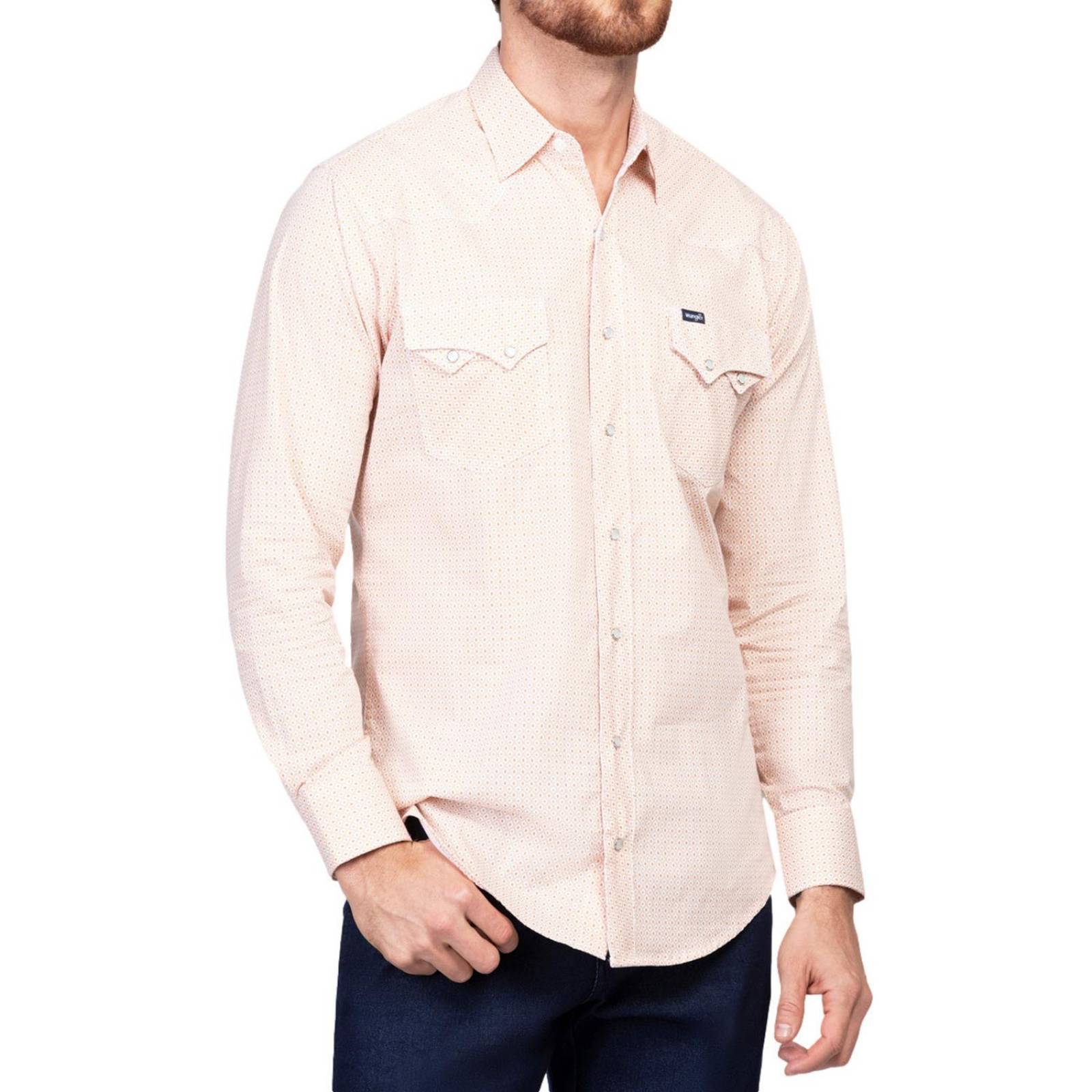 Camisa Vaquera Slim Fit Wrangler Manga larga Hombre 713 