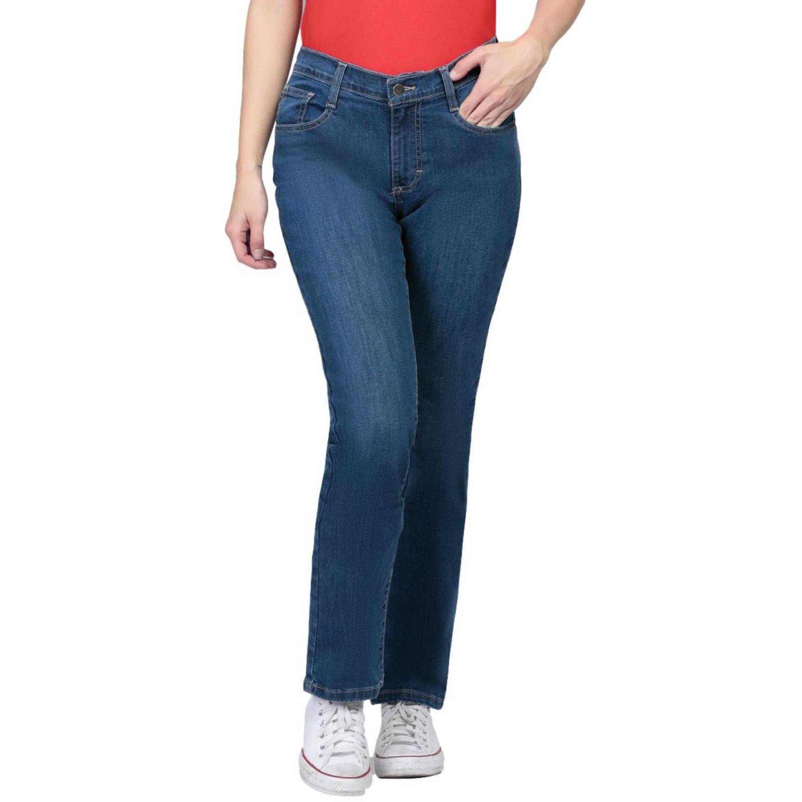 Jeans Vaqueros Wrangler Slim Fit 176 Color Azul Para Mujer