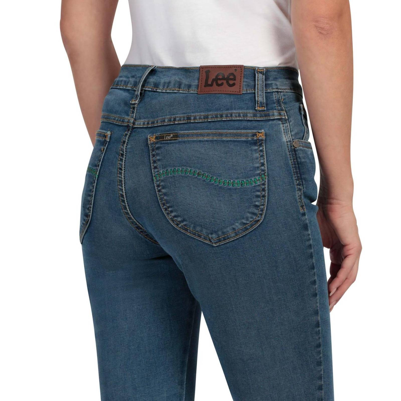 Pantalón Jeans Skinny Cintura Alta Lee Mujer 34V 