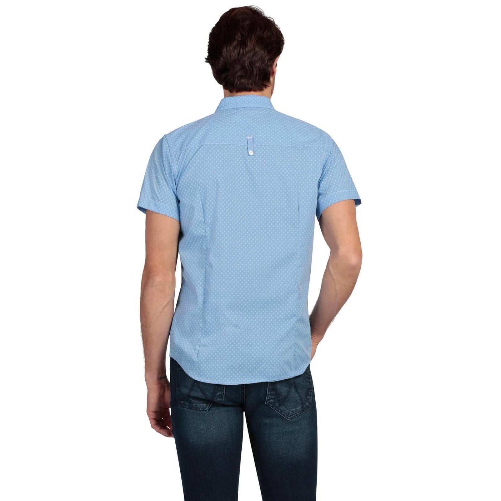 Camisa Slim Fit Manga Corta Wrangler Hombre 244