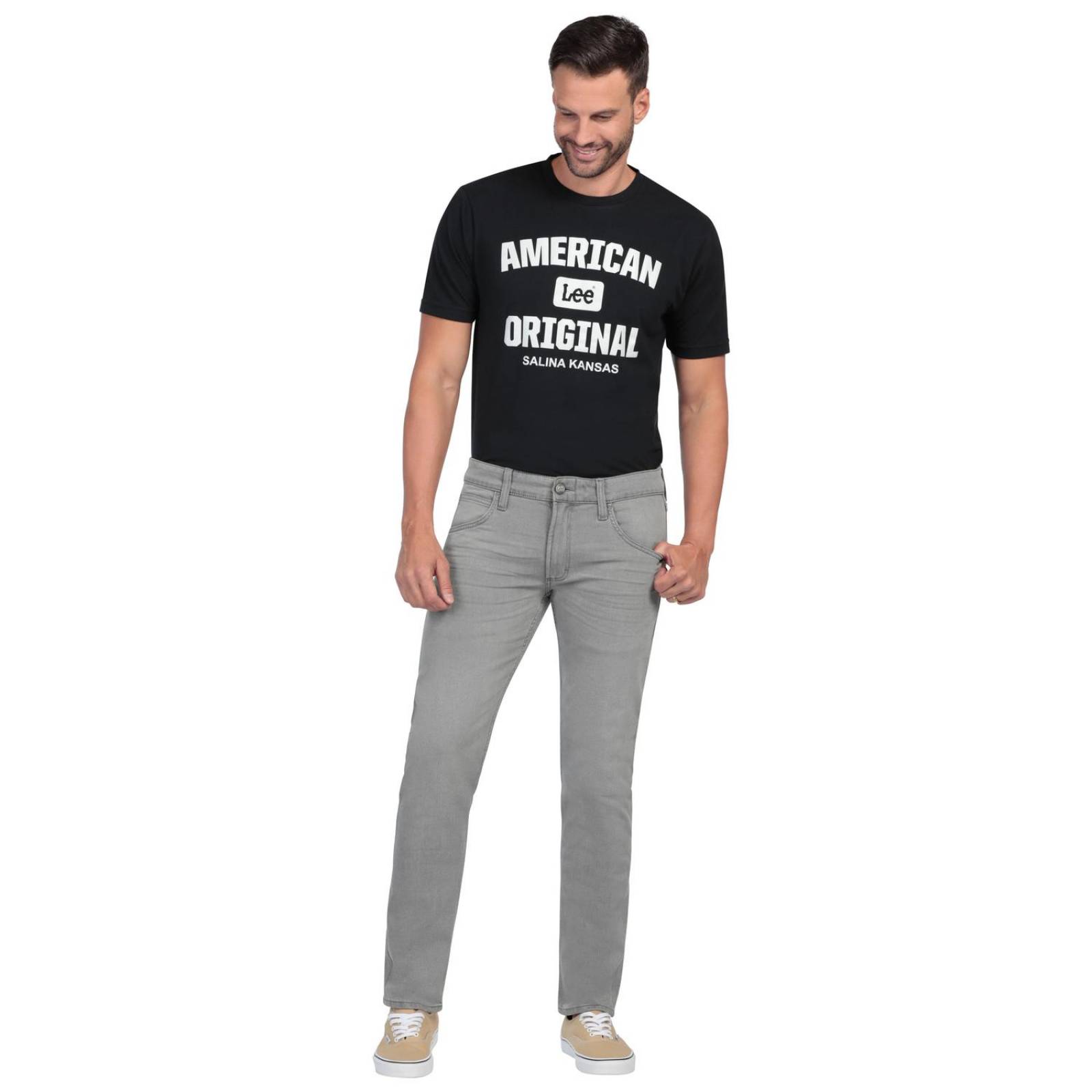 Pantalon Jeans Slim Straight Lee Hombre 102 