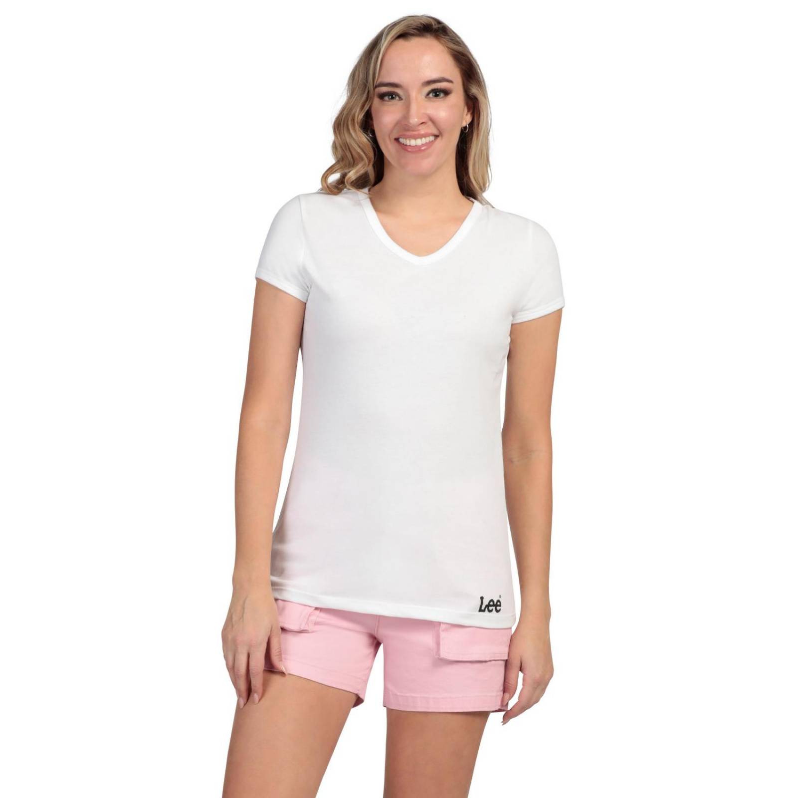 Playera Slim Fit Manga Corta Lee Mujer 310 