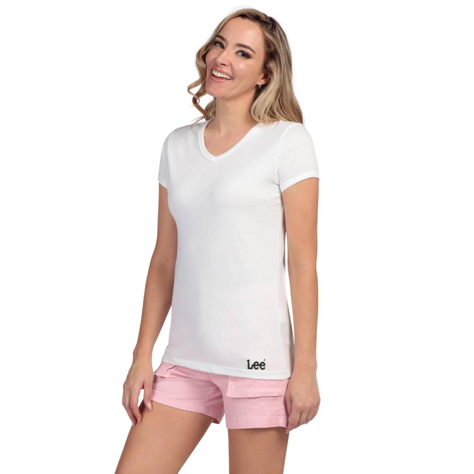 Playera Slim Fit Manga Corta Lee Mujer 310 