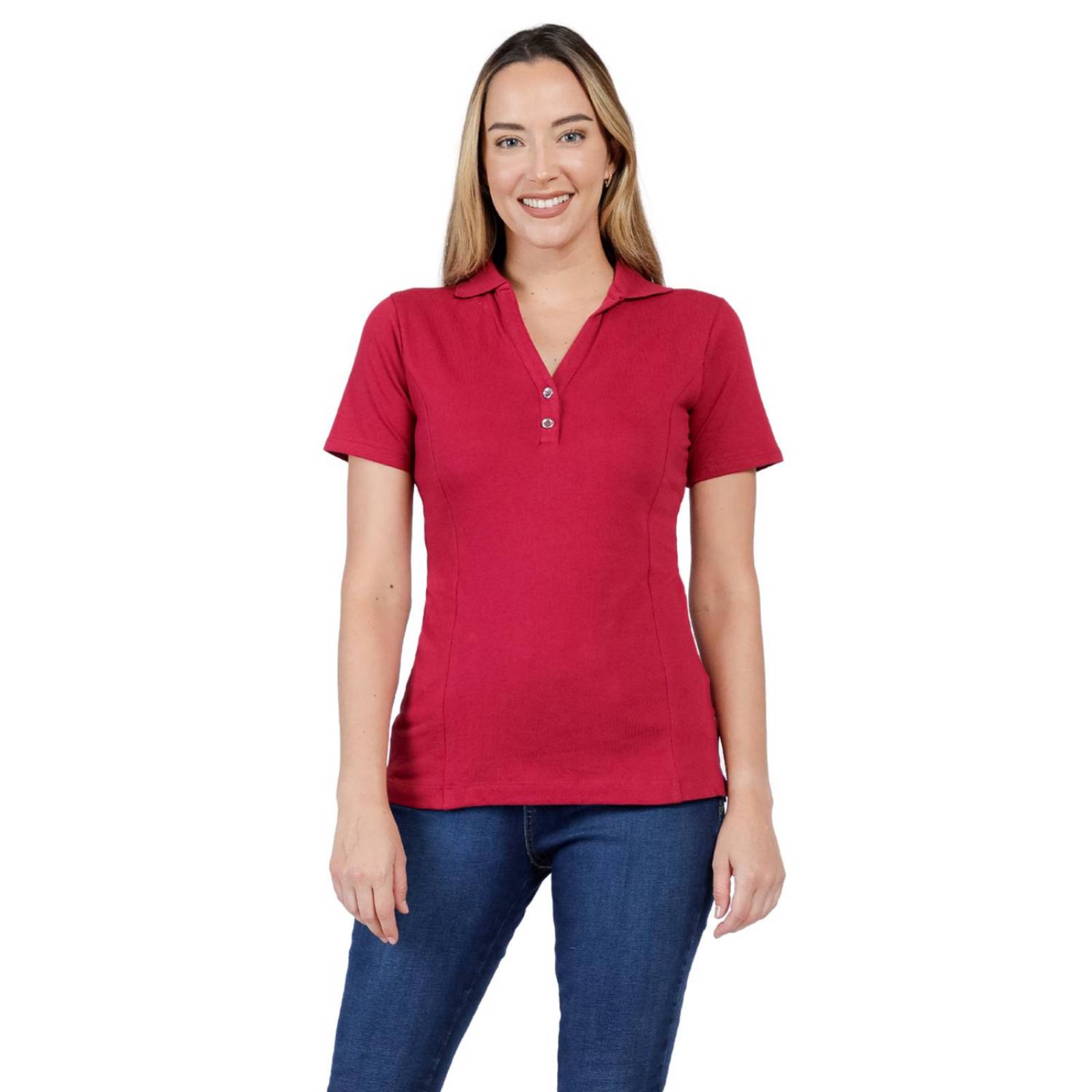 Playera Tipo Polo Lee Mujer Algodón 