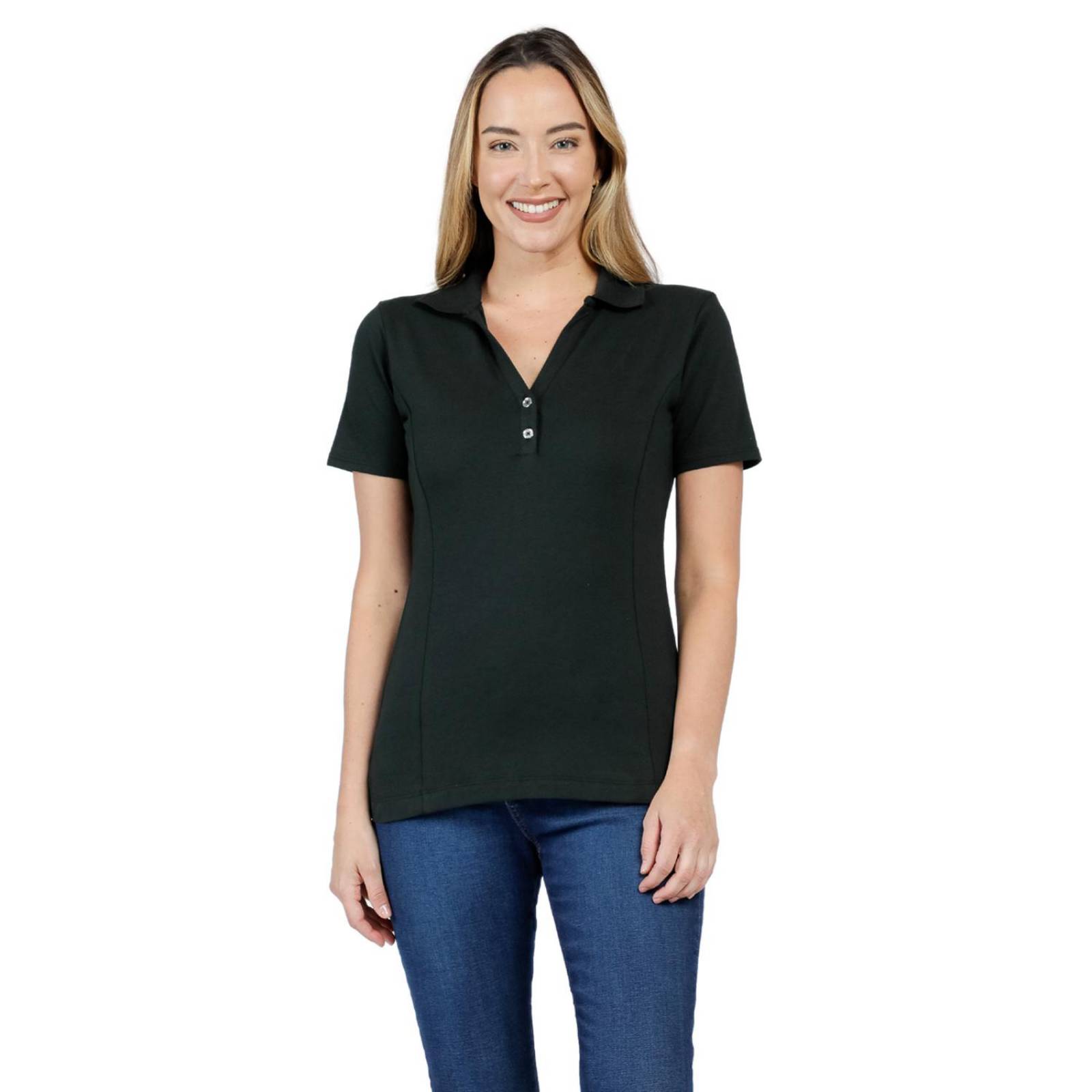 Playera Tipo Polo Lee Mujer Algodón 