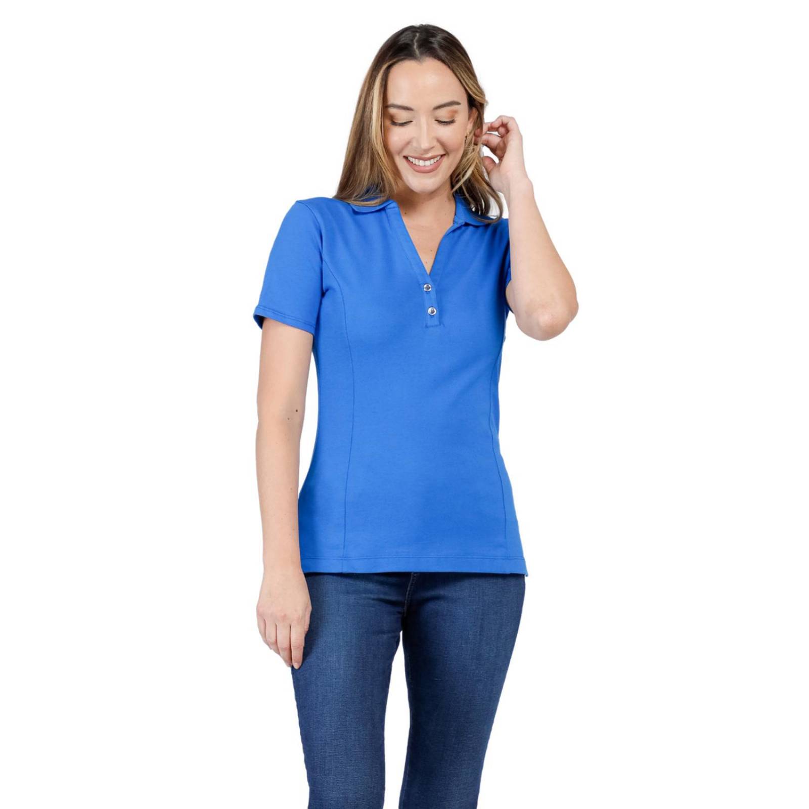 Playera Tipo Polo Lee Mujer Algodón 