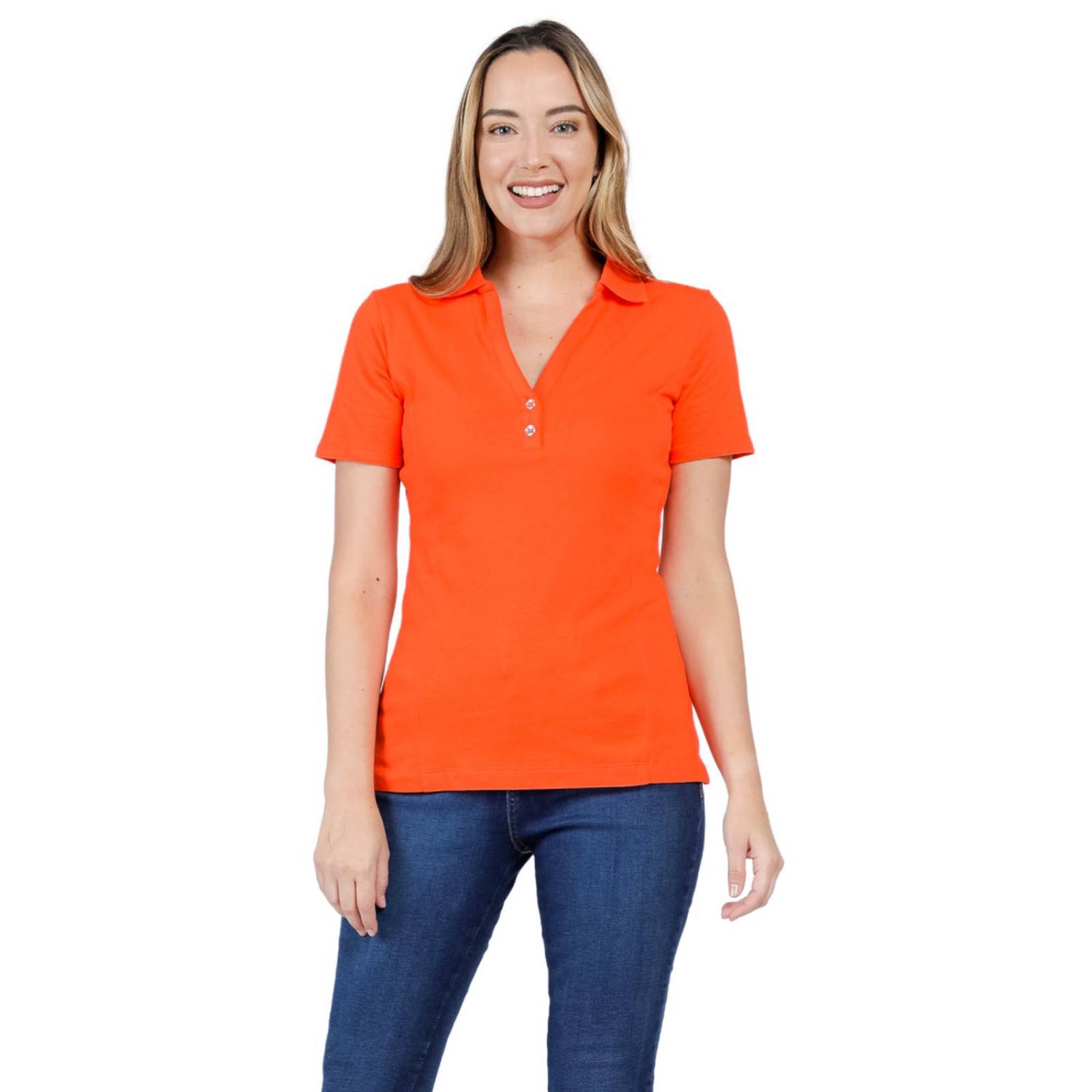 Playera Tipo Polo Lee Mujer Algodón 