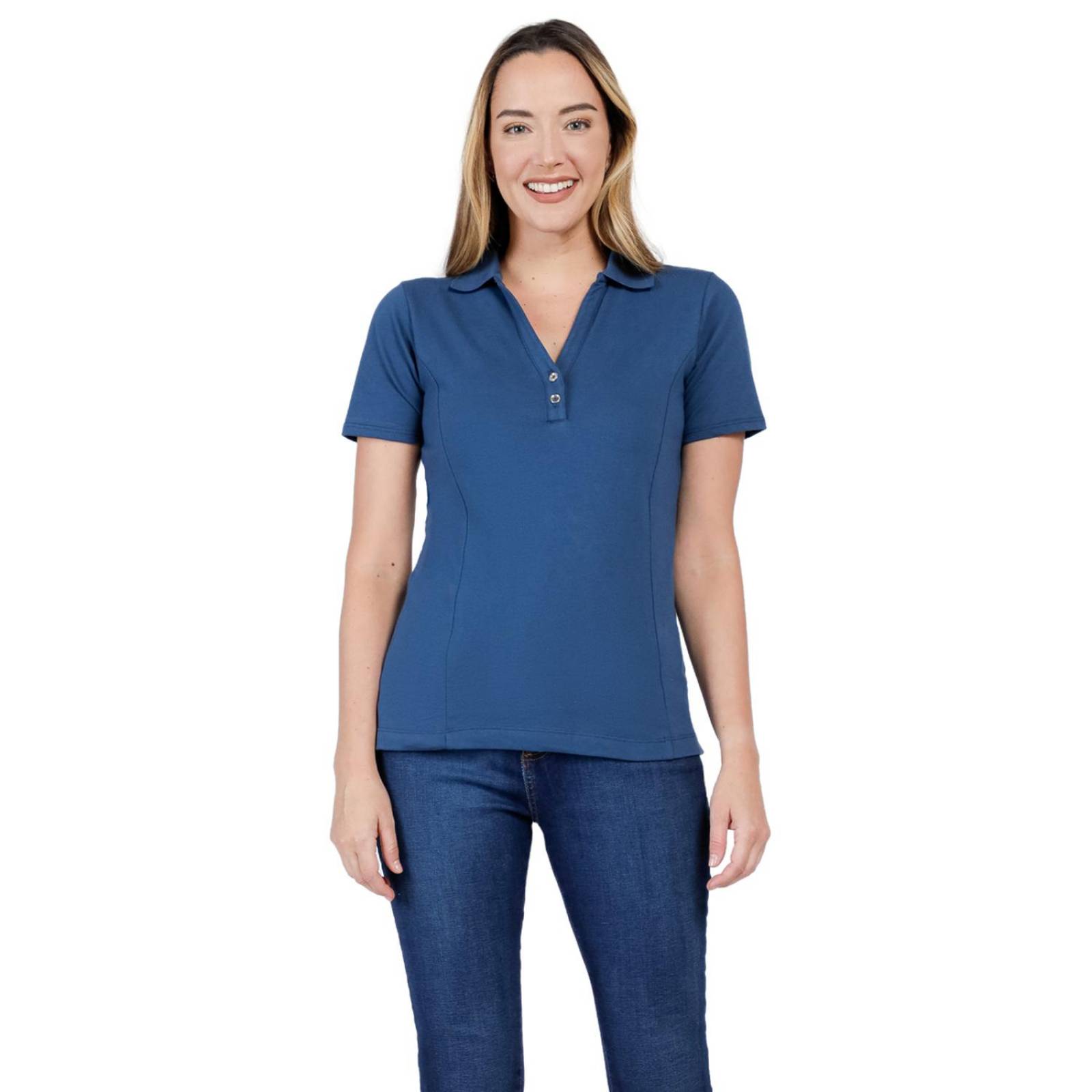 Playera Tipo Polo Lee Mujer Algodón 