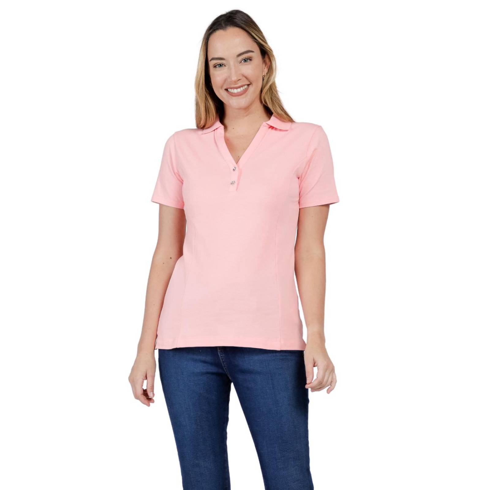 Playera Tipo Polo Lee Mujer Algodón 