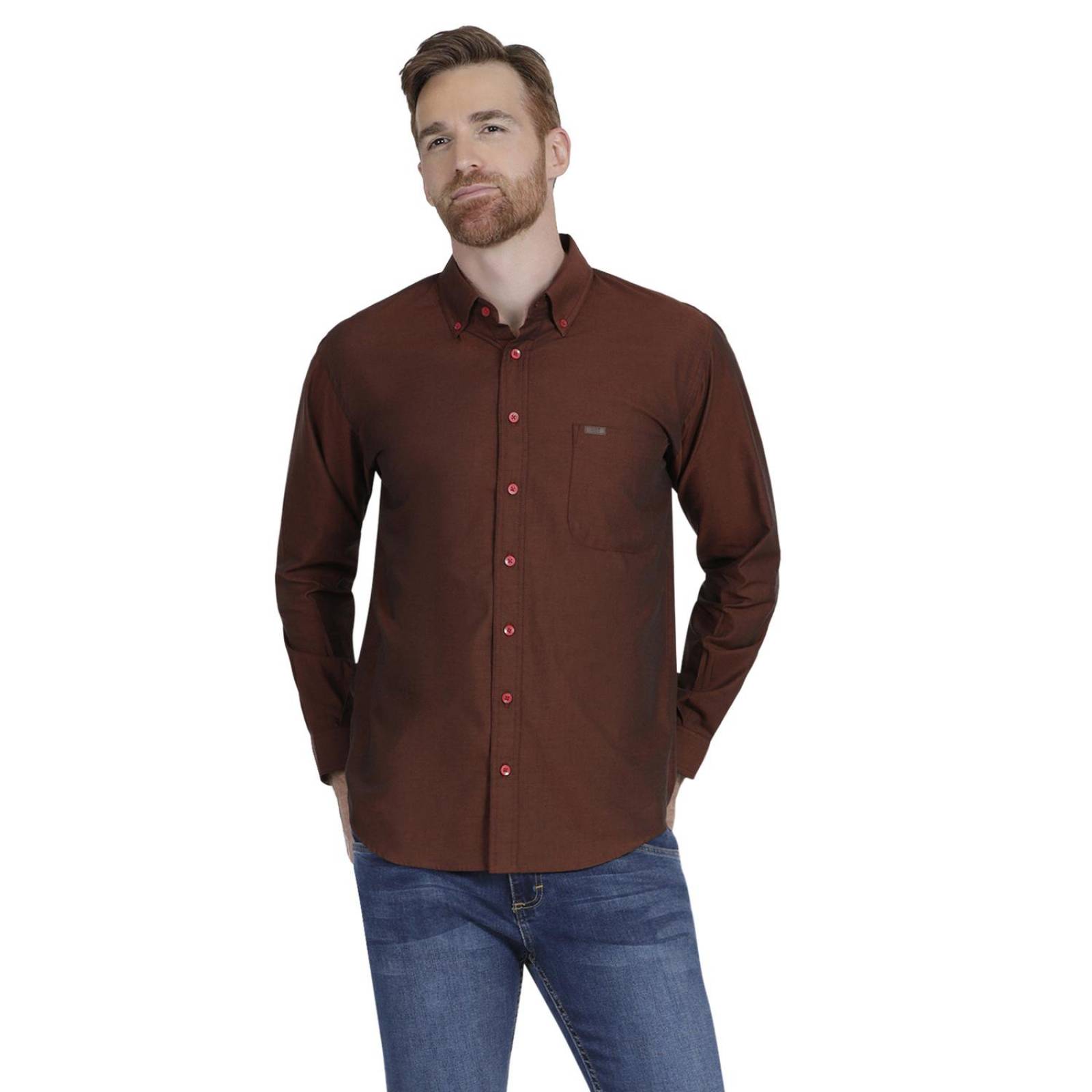 Camisa Casual Hombre Lee Regular Fit Manga Larga 348 