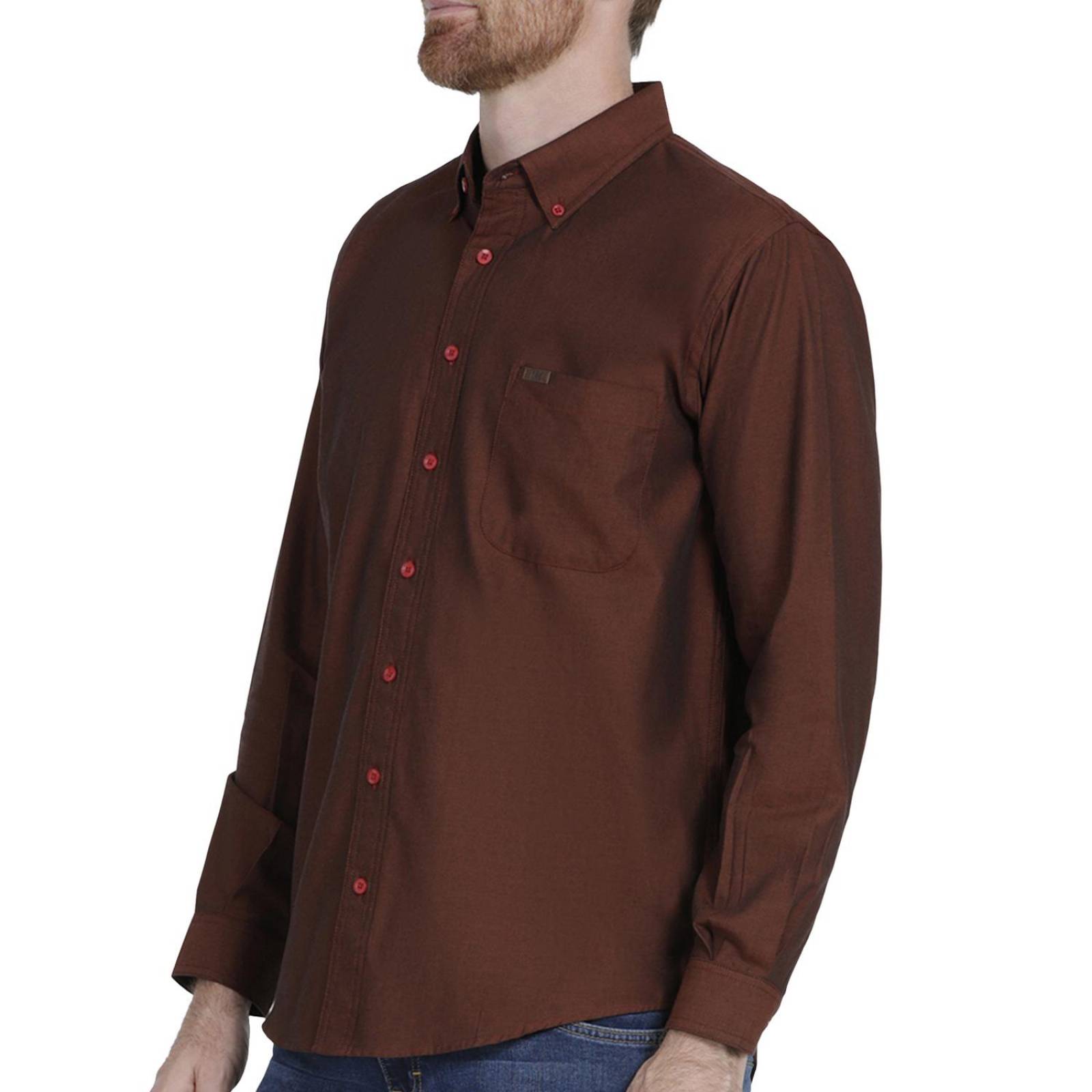 Camisa Casual Hombre Lee Regular Fit Manga Larga 348 