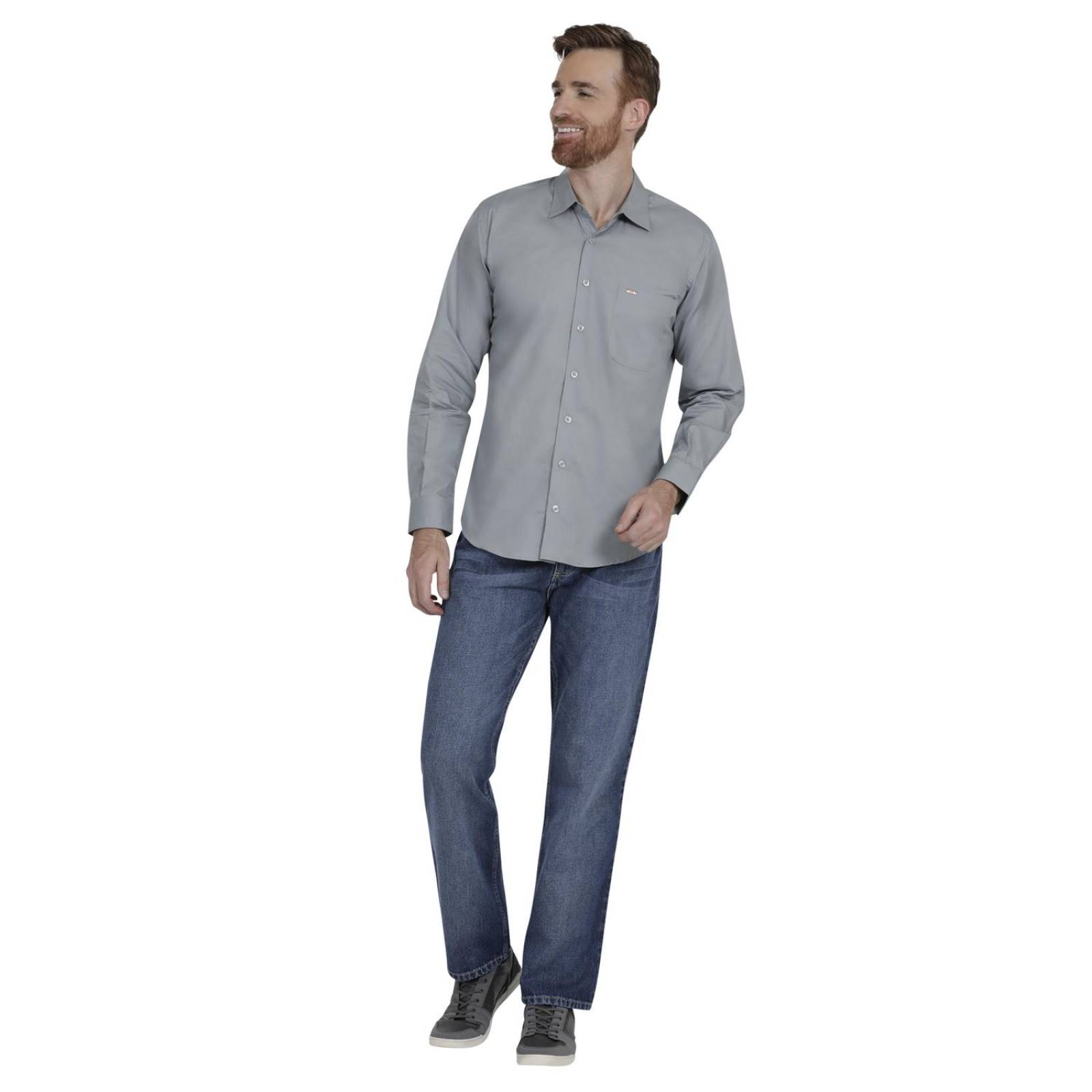 Camisa Casual Hombre Lee Slim Fit Manga Larga 307 
