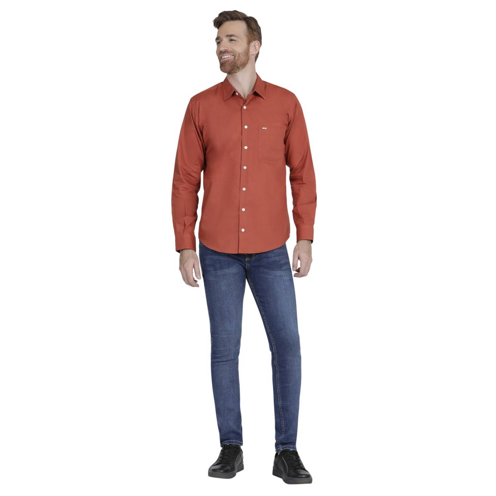 Camisa Casual Hombre Lee Slim Fit Manga Larga 382 
