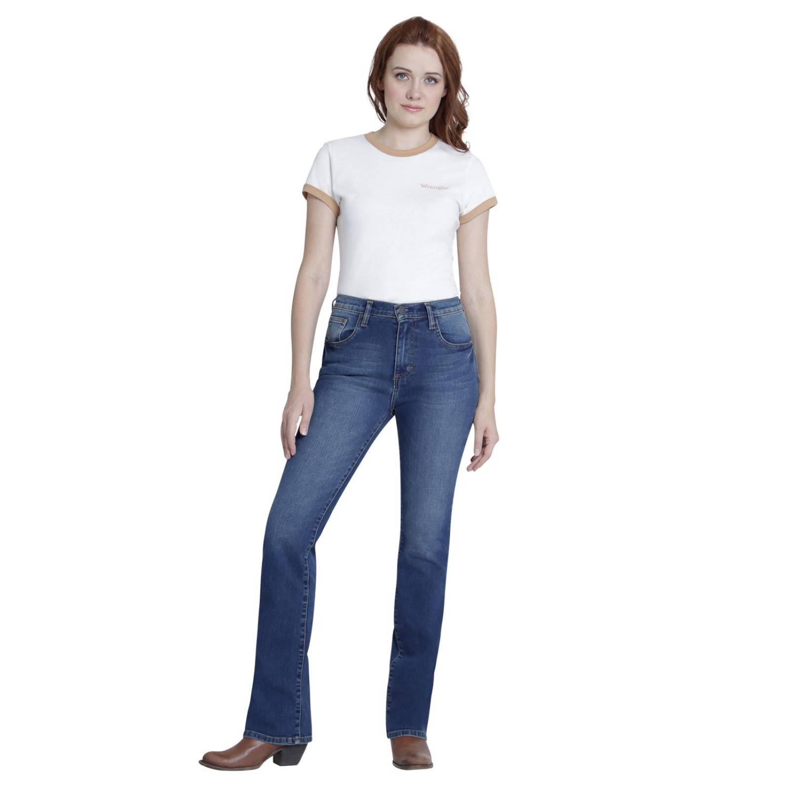 Jeans Vaquero Mujer Wrangler High Rise Boot Cut 980