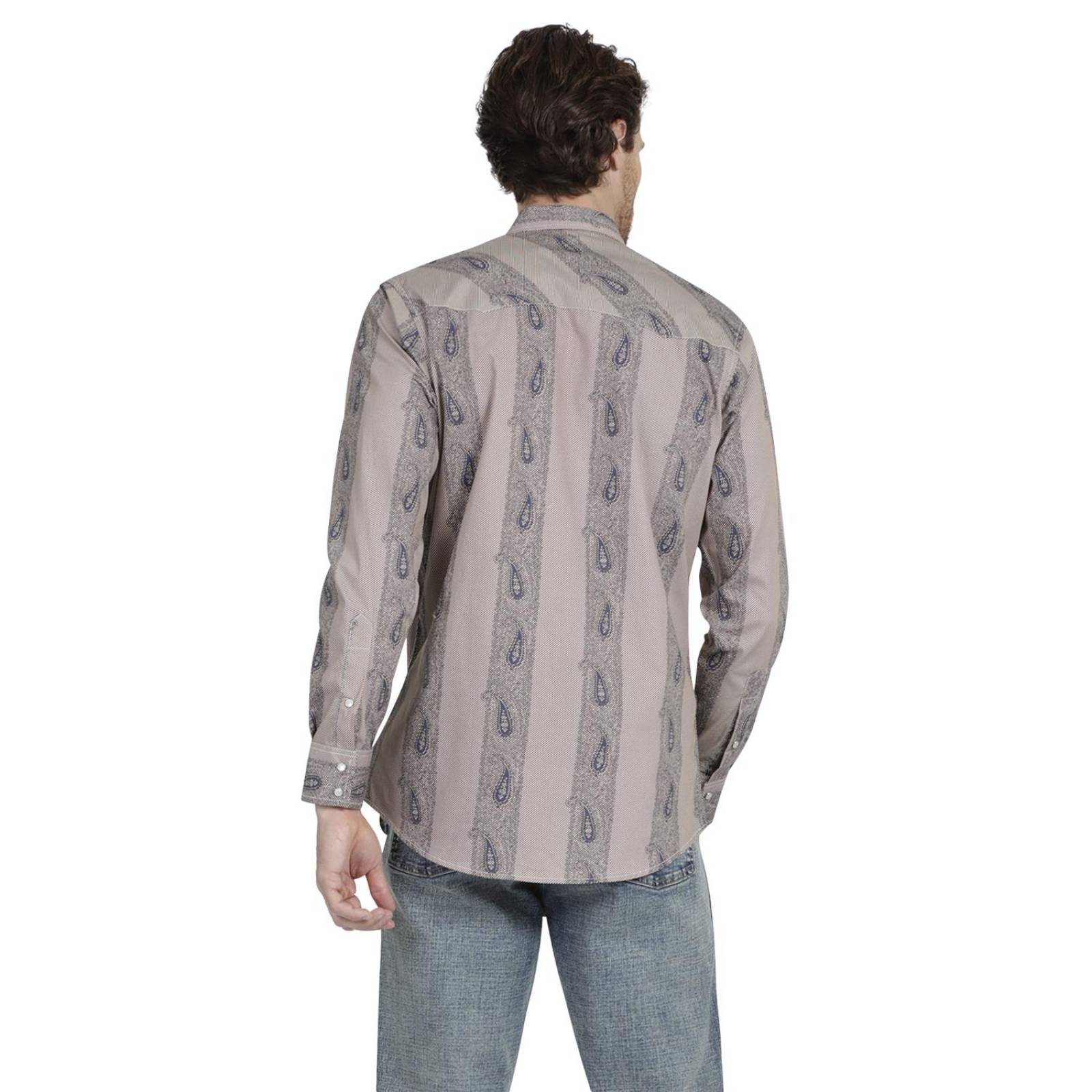 Camisa Vaquera Hombre Wrangler Slim Fit Manga Larga 952 