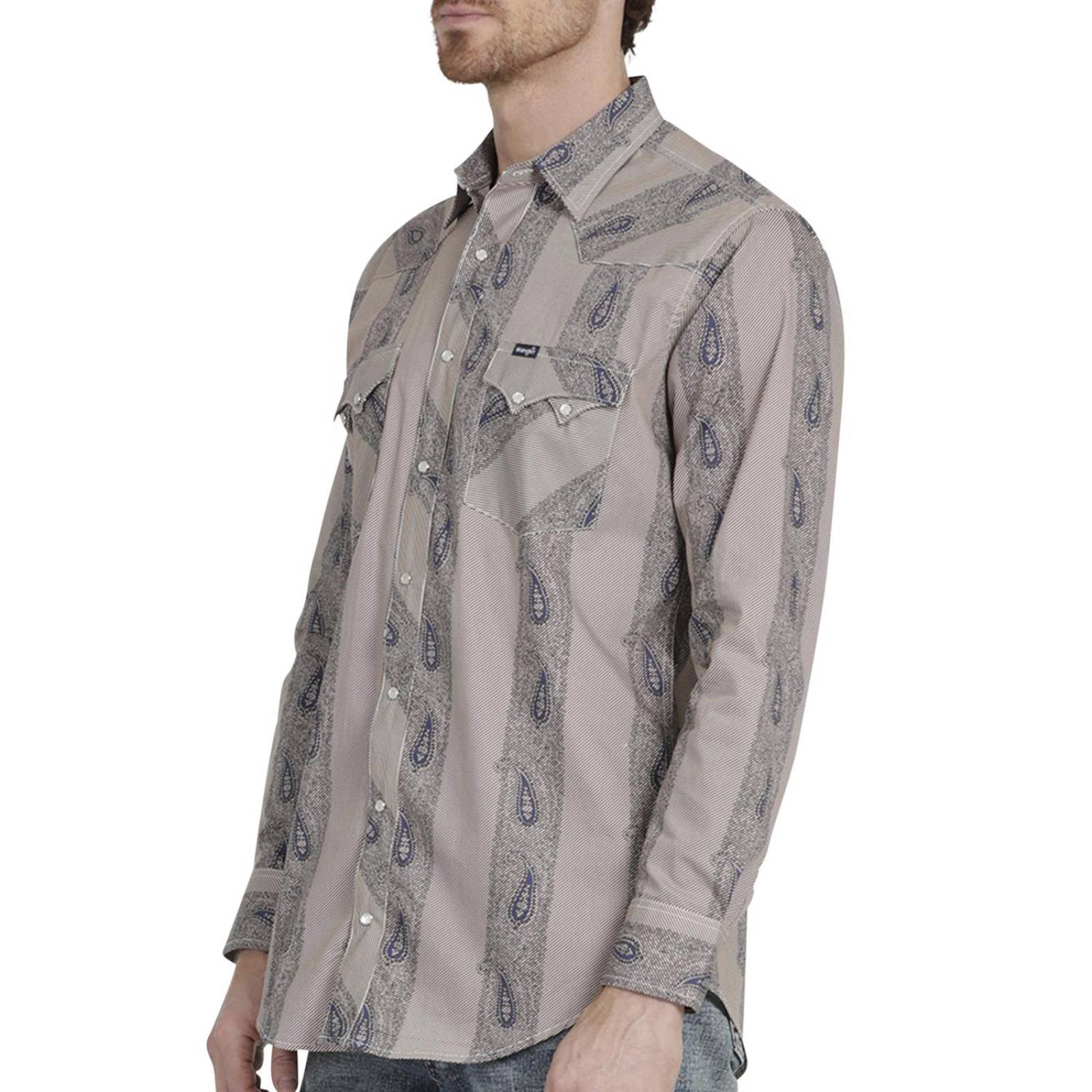 Camisa Vaquera Hombre Wrangler Slim Fit Manga Larga 952 