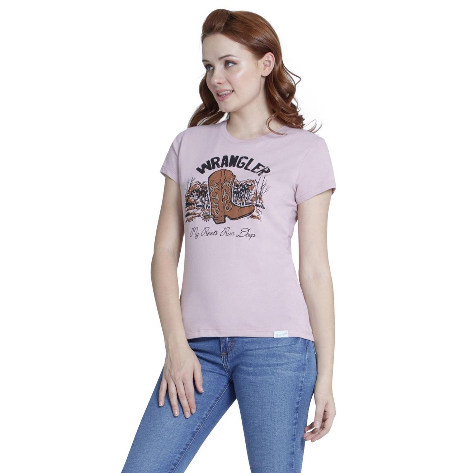 Playera Mujer Wrangler Estampada Slim Fit 020