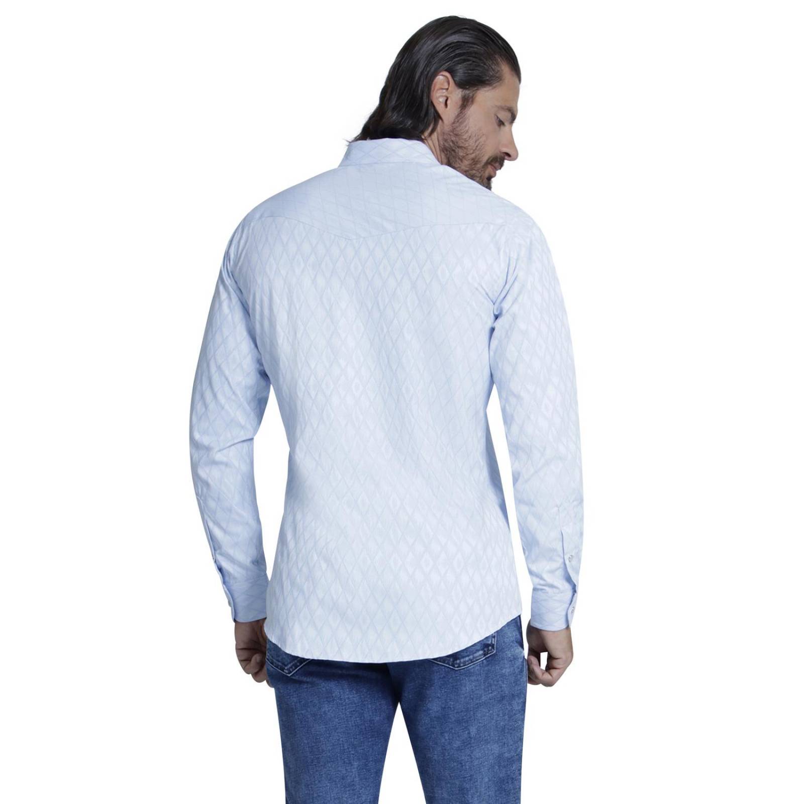 Camisa Vaquera Hombre Wrangler Regular Fit Manga Larga 248 