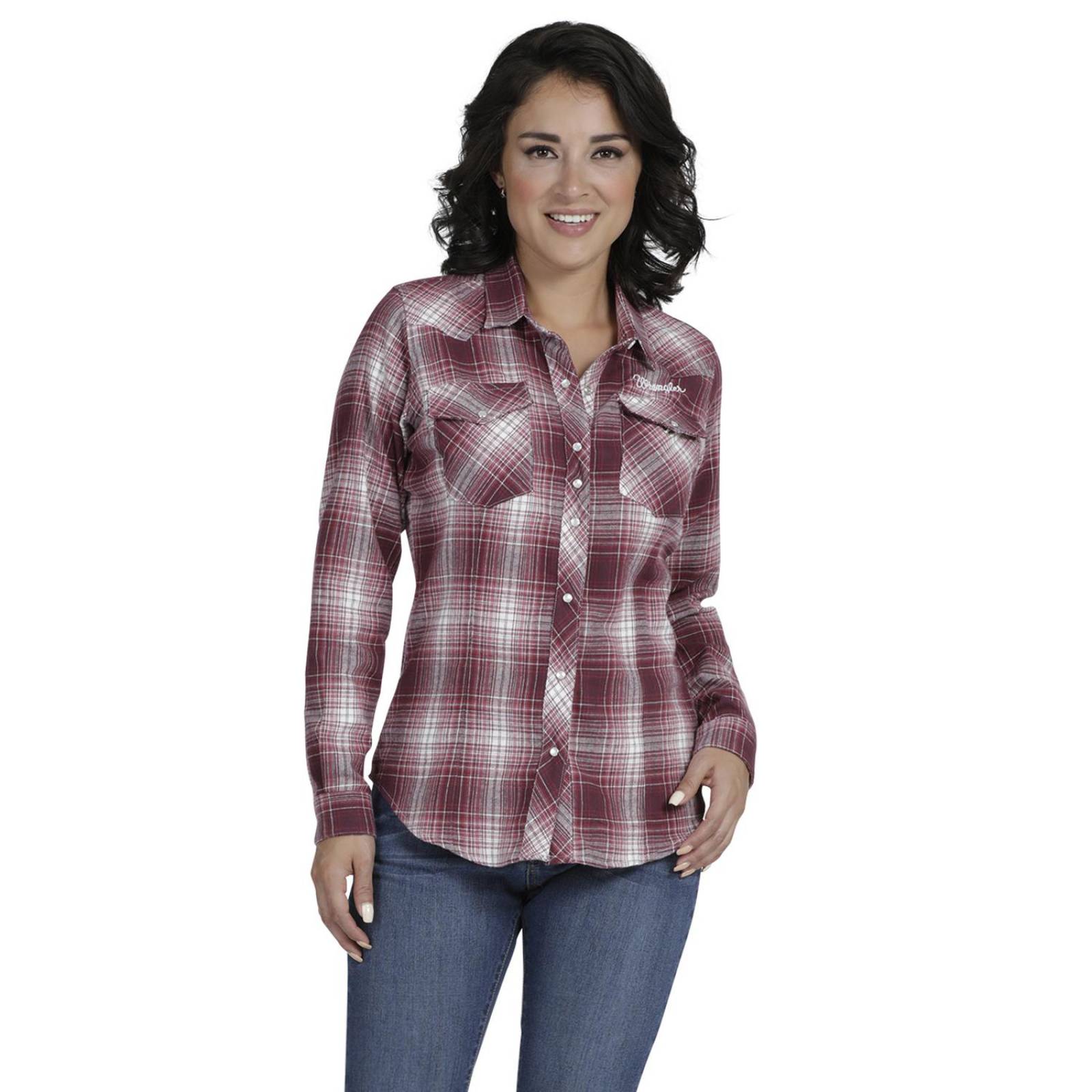 Blusa Vaquera Mujer Wrangler Slim Fit Manga Larga 993